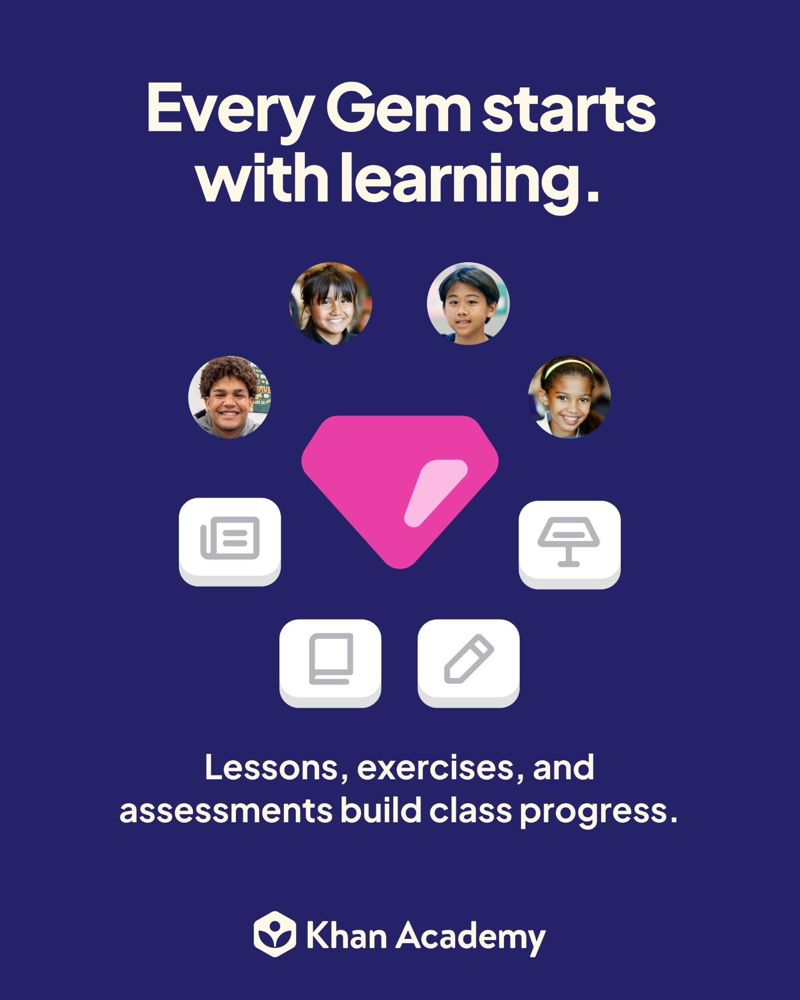 Khan Academy Facebook ad: Make every activity count