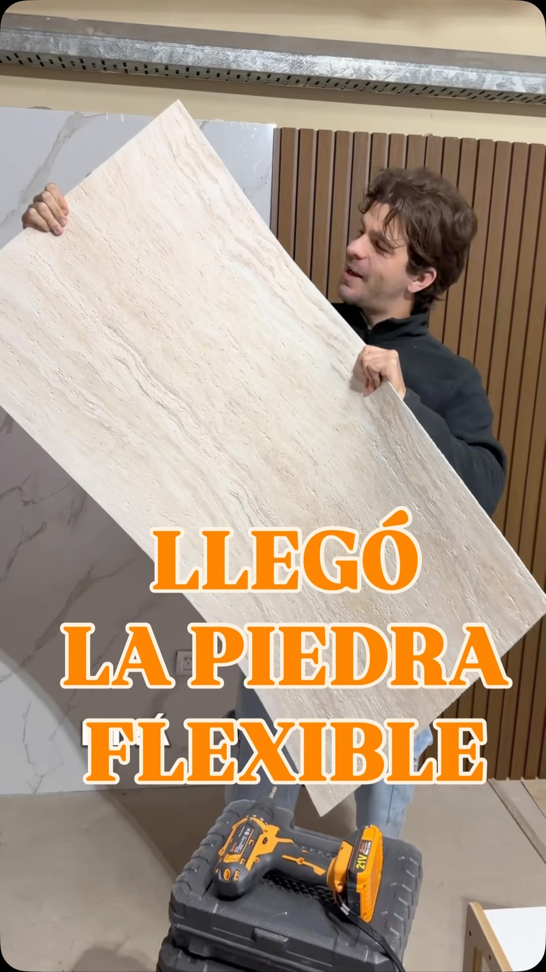 Drax Import Facebook ad: LLEGÓ LA PIEDRA FLEXIBLE A DRAX IMPORT!