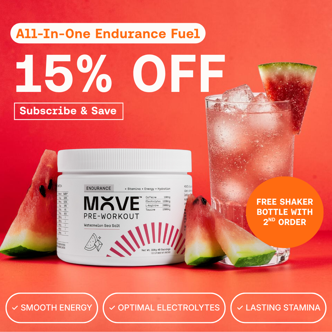 MOVE Pre-Workout Facebook ad