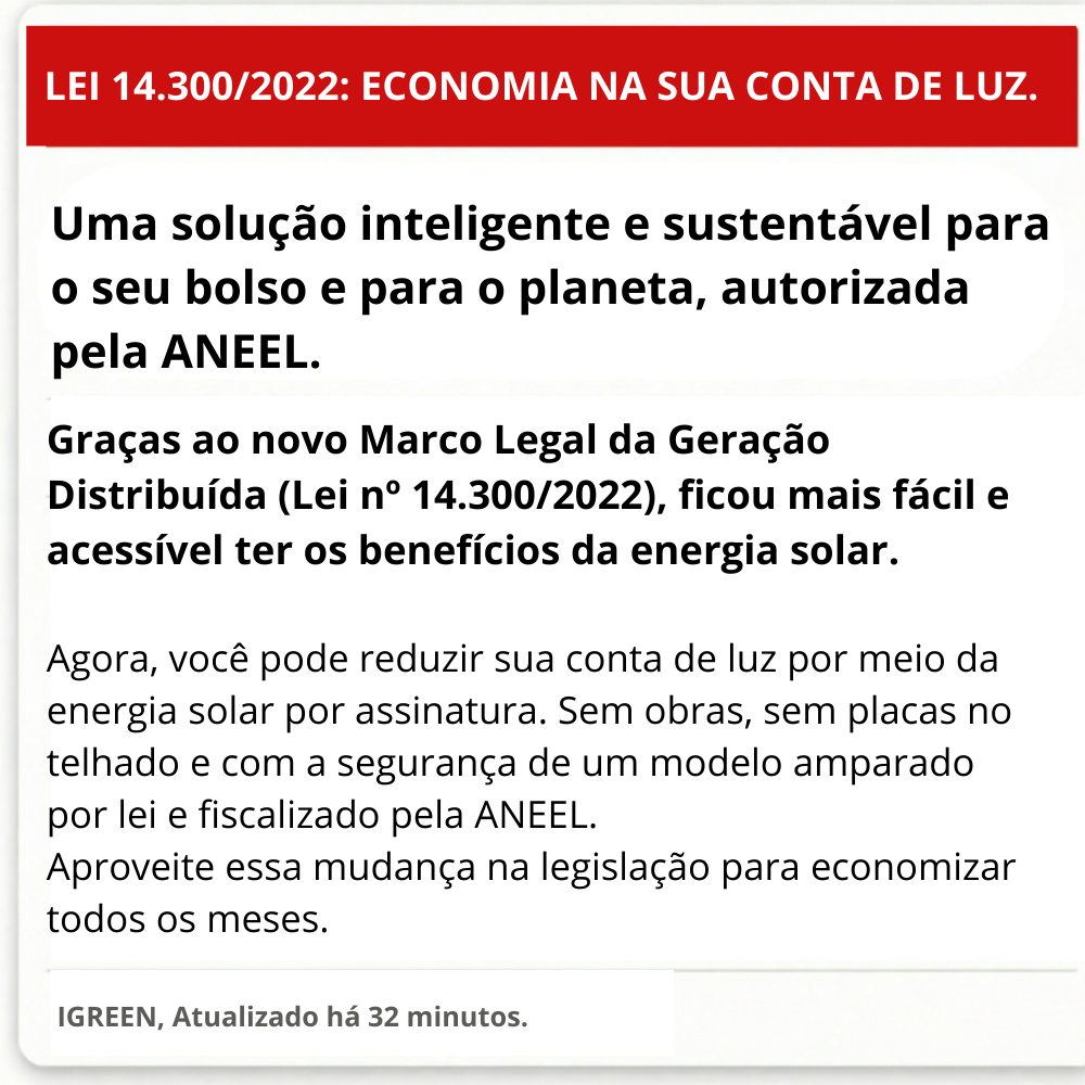 Economia Real na Conta de Energia Facebook ad