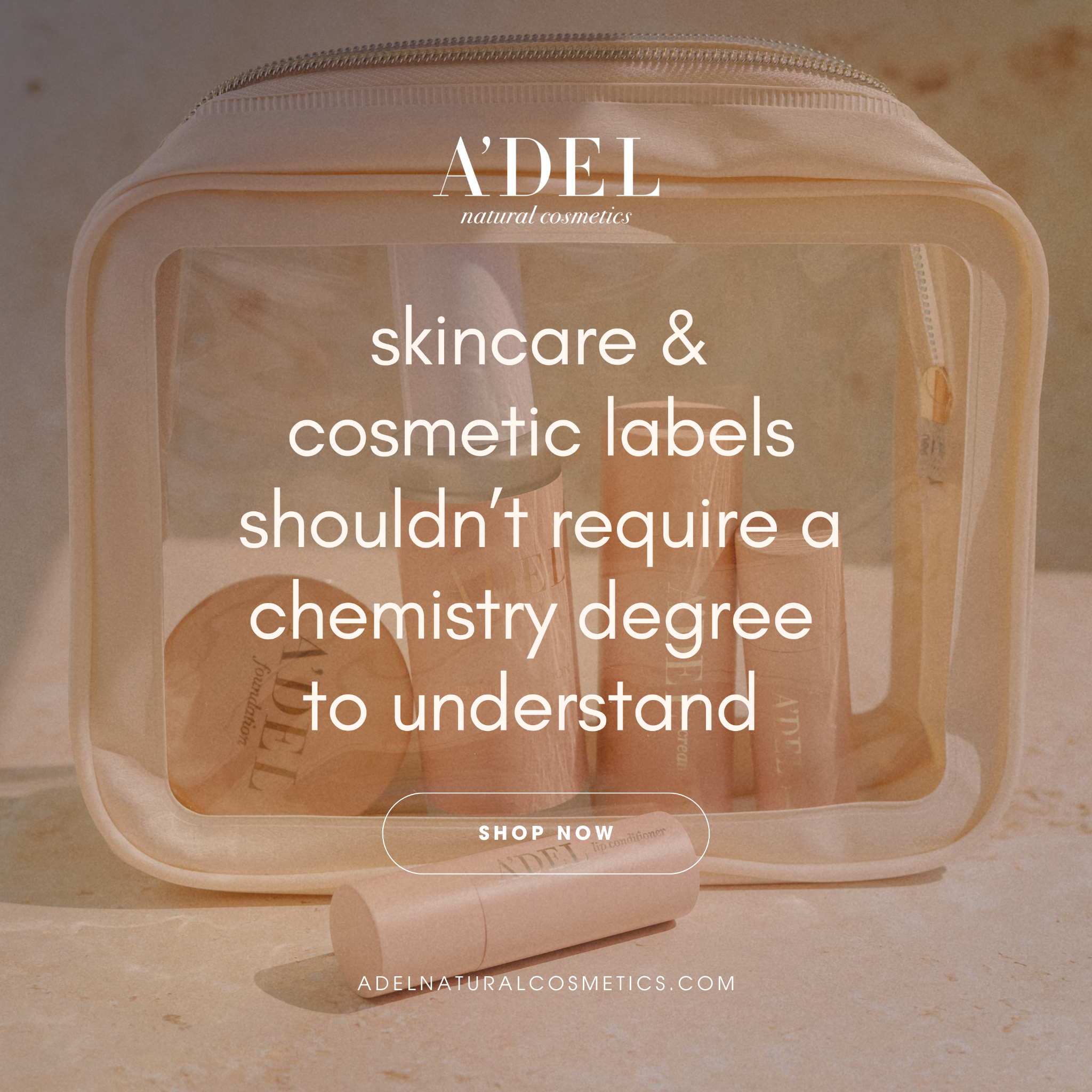 A’del Natural Cosmetics Facebook ad