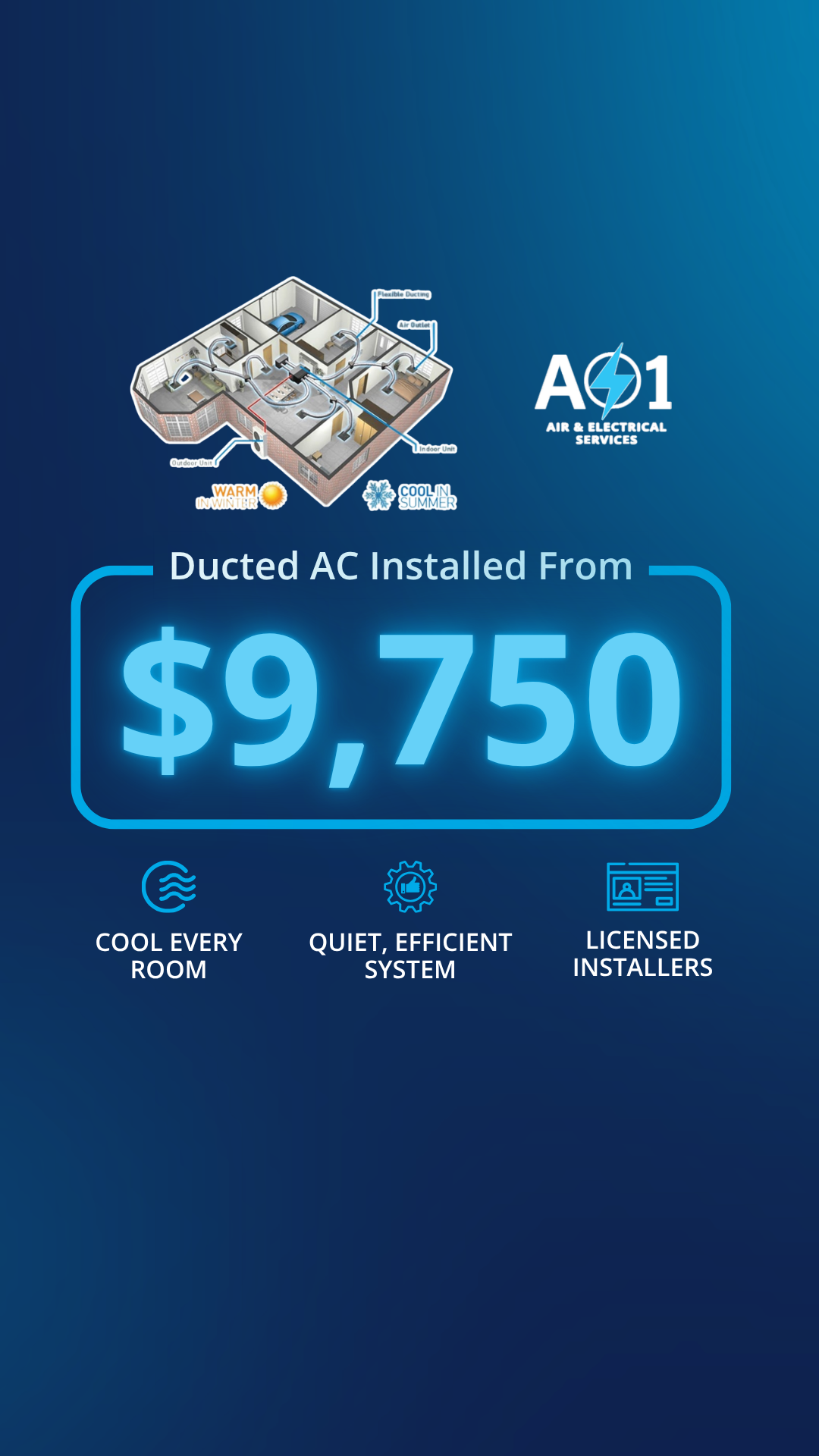 A1Air&Electrical  Facebook ad