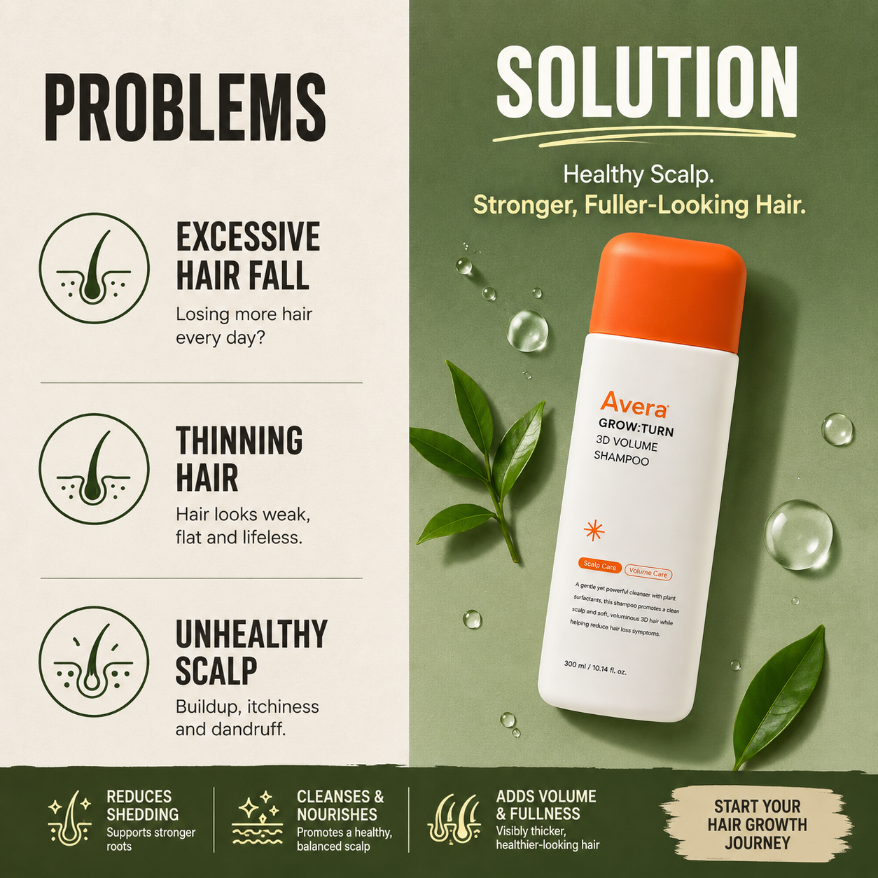 Avera Hair Care Facebook ad