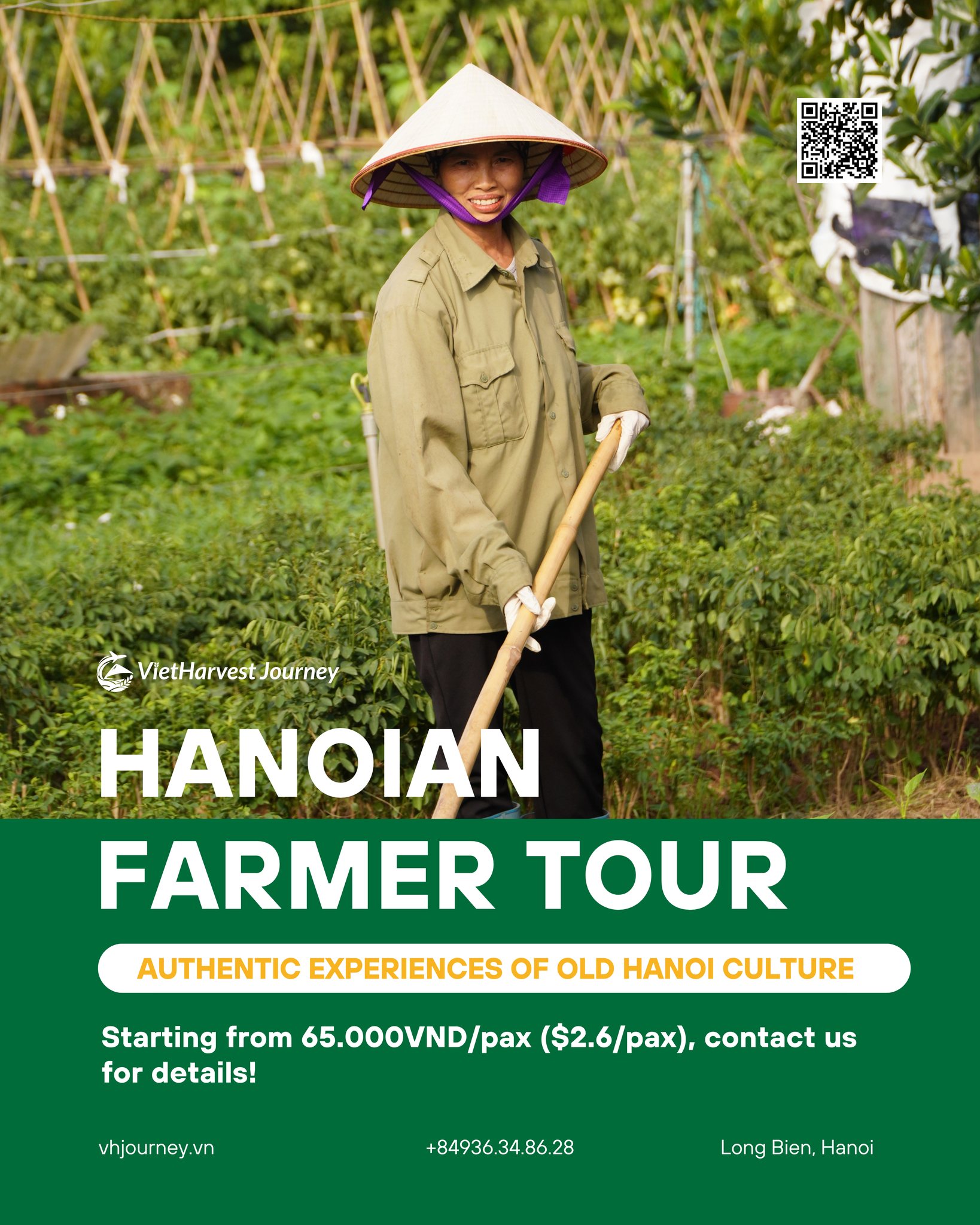 Vietharvest Journey Facebook ad: Beyond the City: Discover Hanoi’s Authentic Village Life