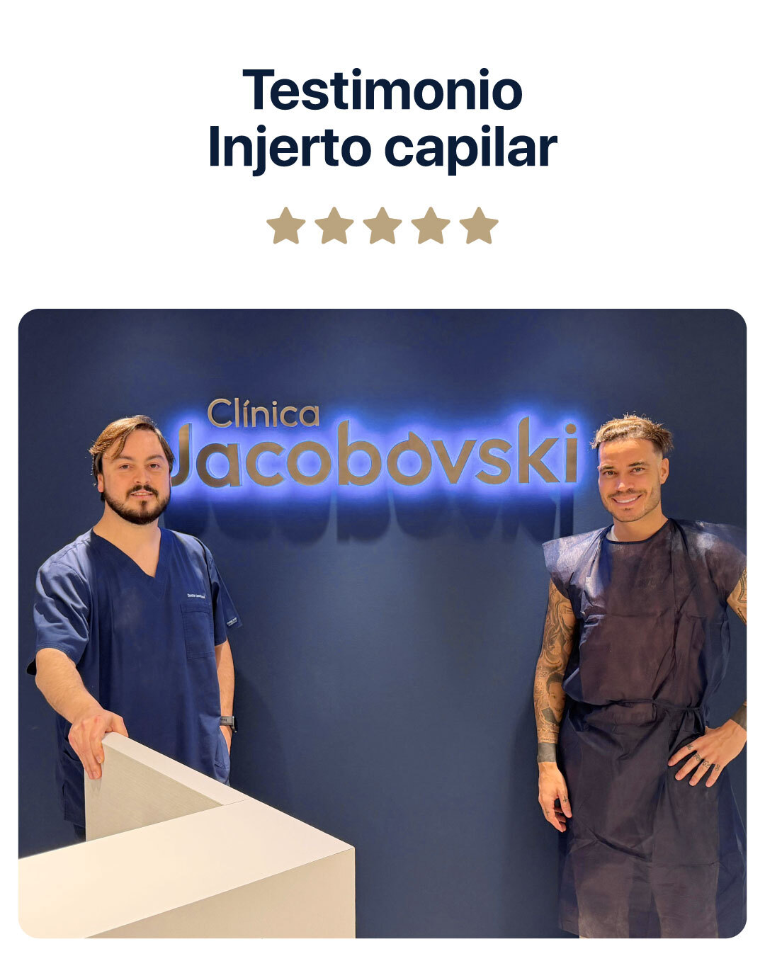 Clínica Jacobovski Facebook ad: Precisión, naturalidad y confianza
