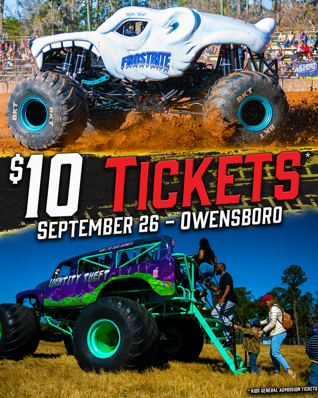 All Star Monster Truck Tour Facebook ad