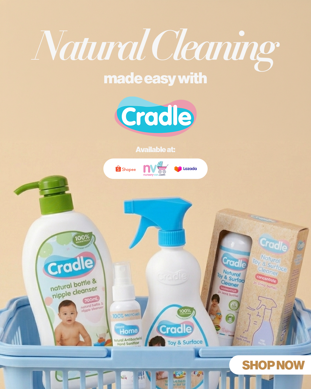 Cradle Natural Cleanser Facebook ad