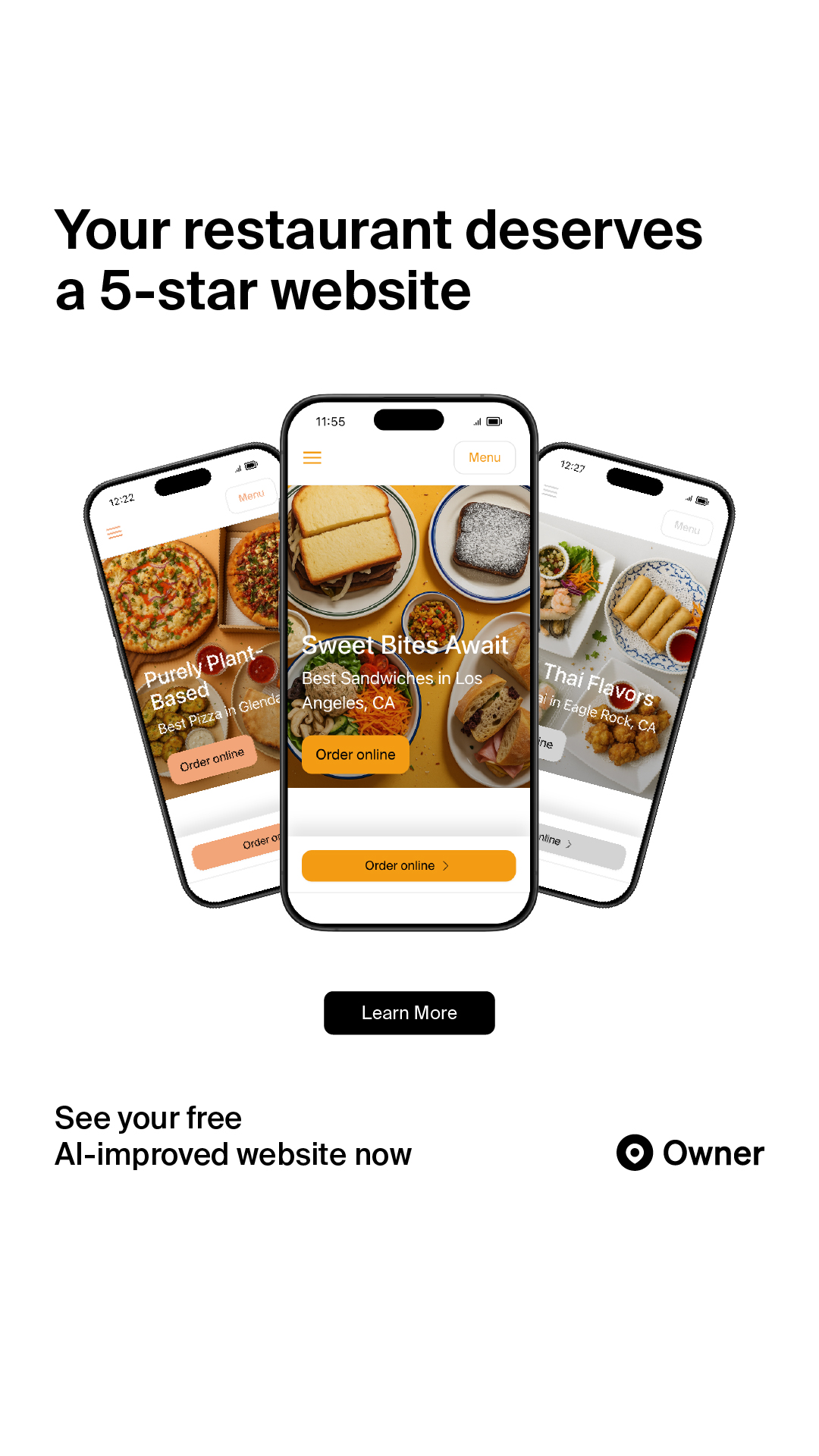 Restaurant Website Improver Facebook ad