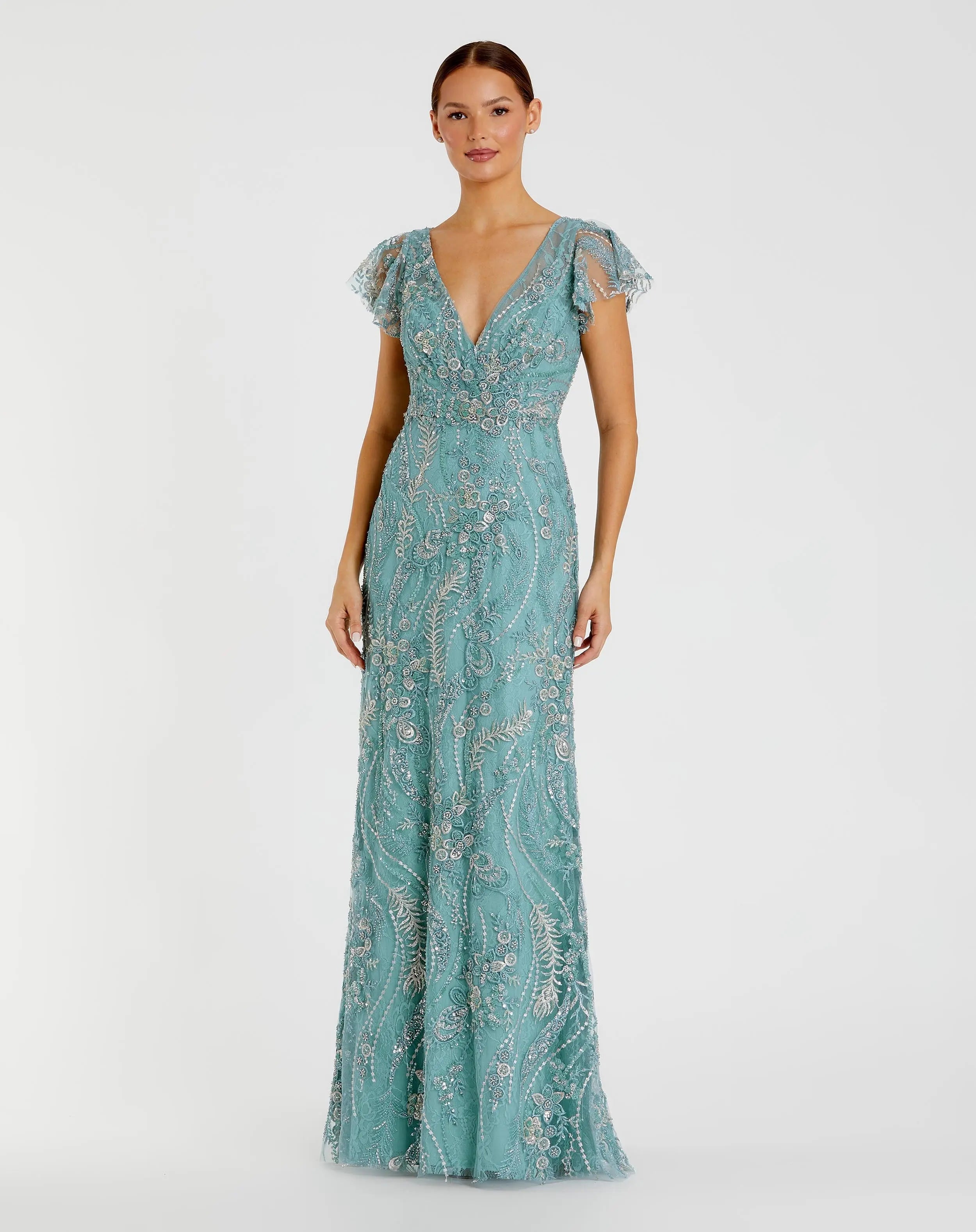 Mac Duggal Facebook ad: Introducing the Mac Duggal Petite Collection.