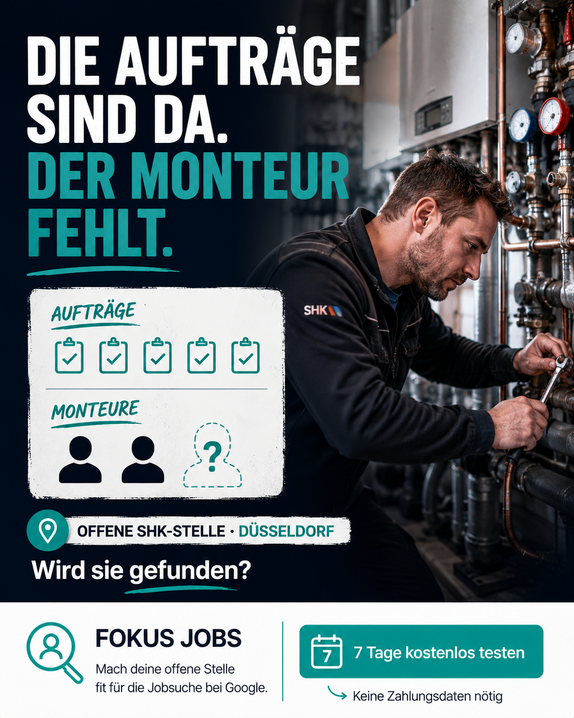FOKUS LOKAL Facebook ad: Deine SHK-Stelle bei Google sichtbar machen