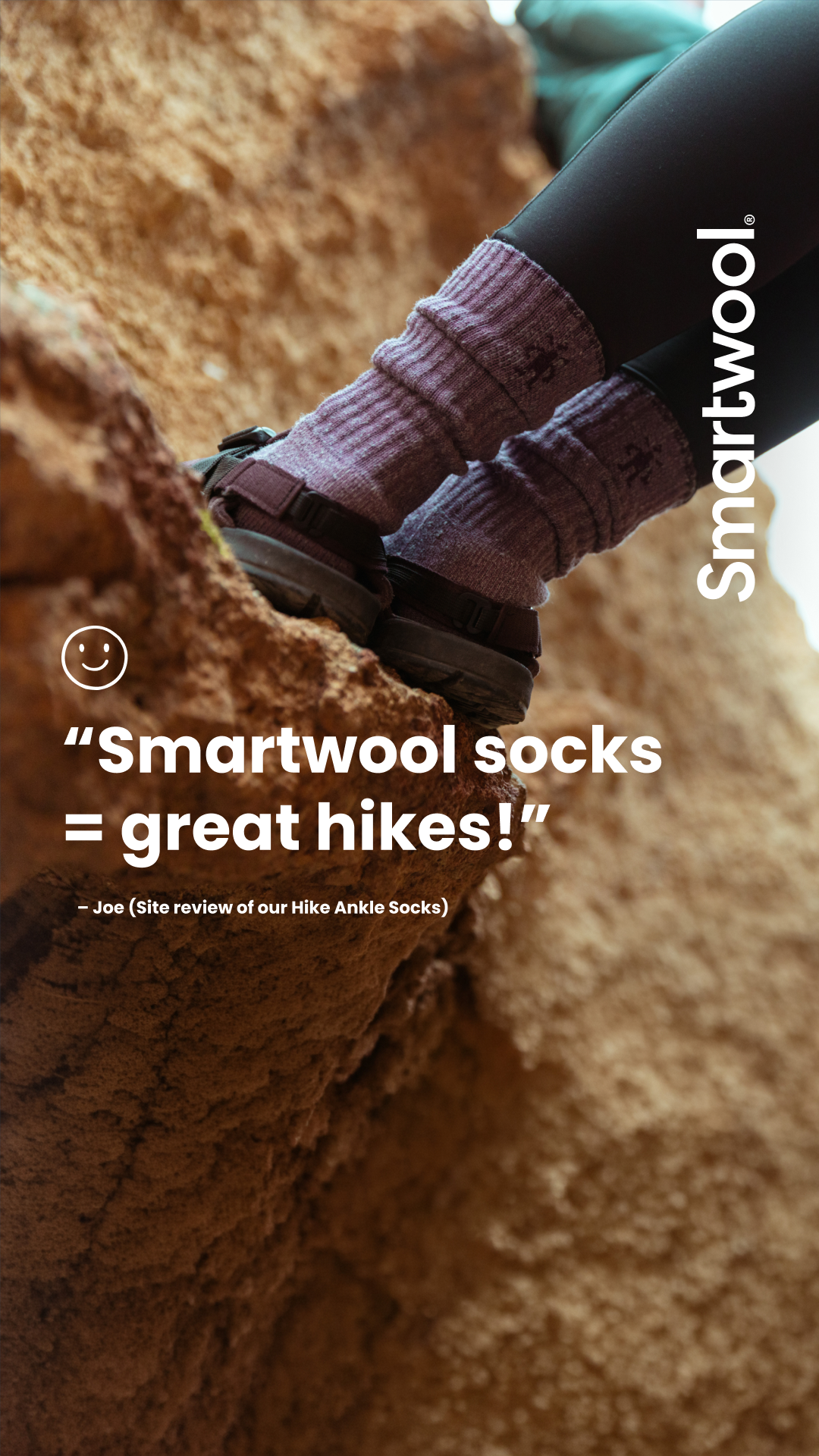Smartwool Facebook ad: Merino Hike Socks