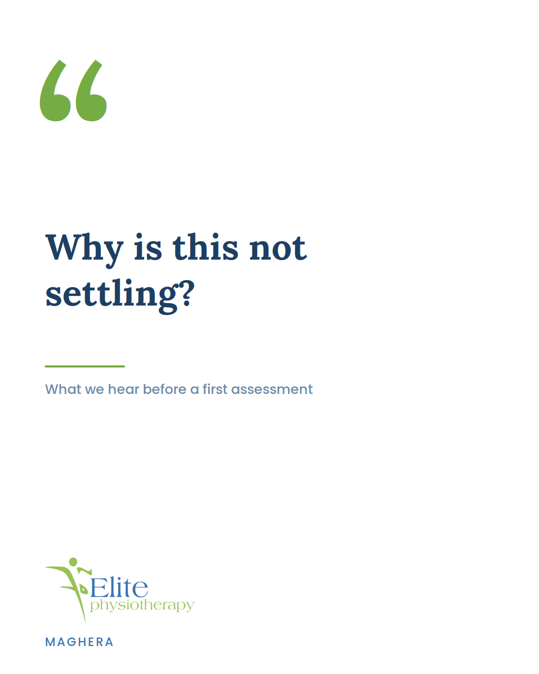 Elite Physiotherapy Facebook ad: A Plan Built Around Your Training, Not Against It