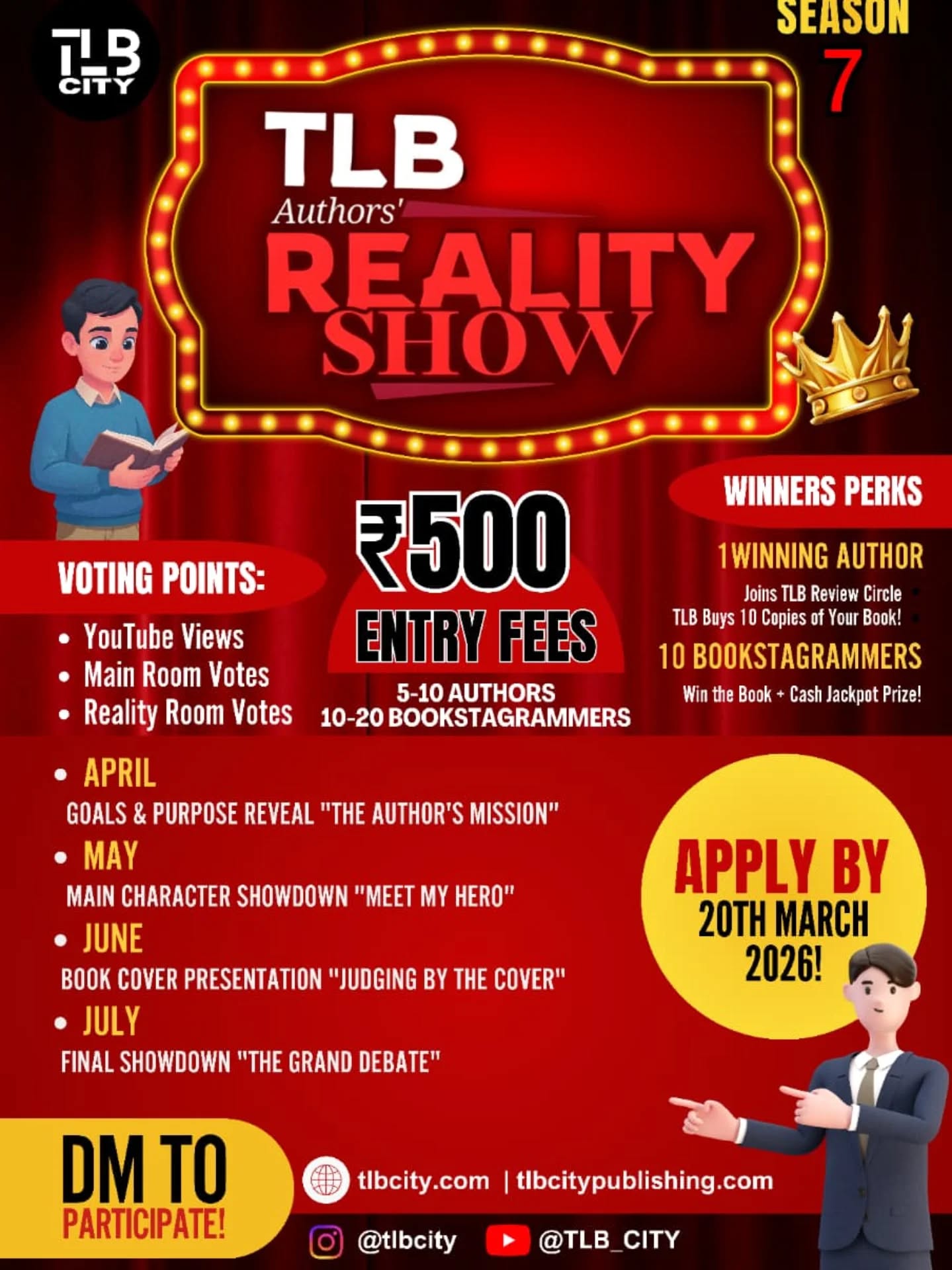 TLB City Facebook ad: TLB Author’s Reality Show, Season 7