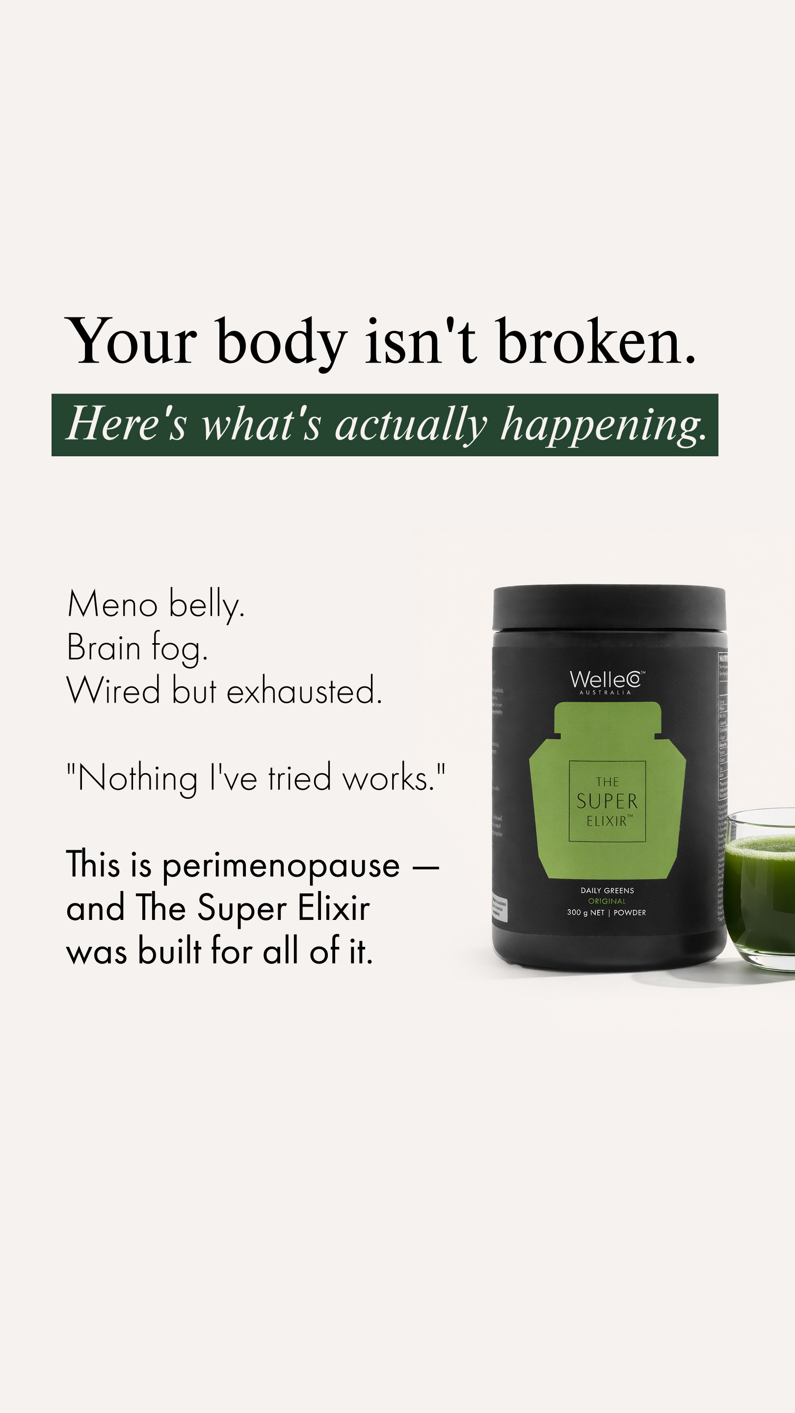 WelleCo Facebook ad