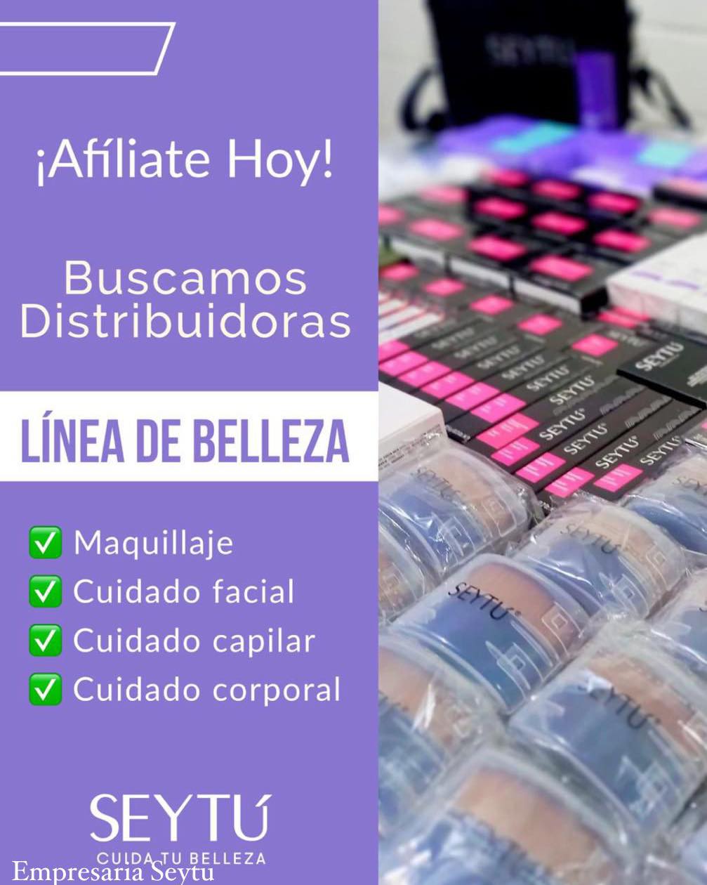 Cosmética Nutritiva - Guatemala Facebook ad: Estamos buscando nuevas distribuidoras de Seytu