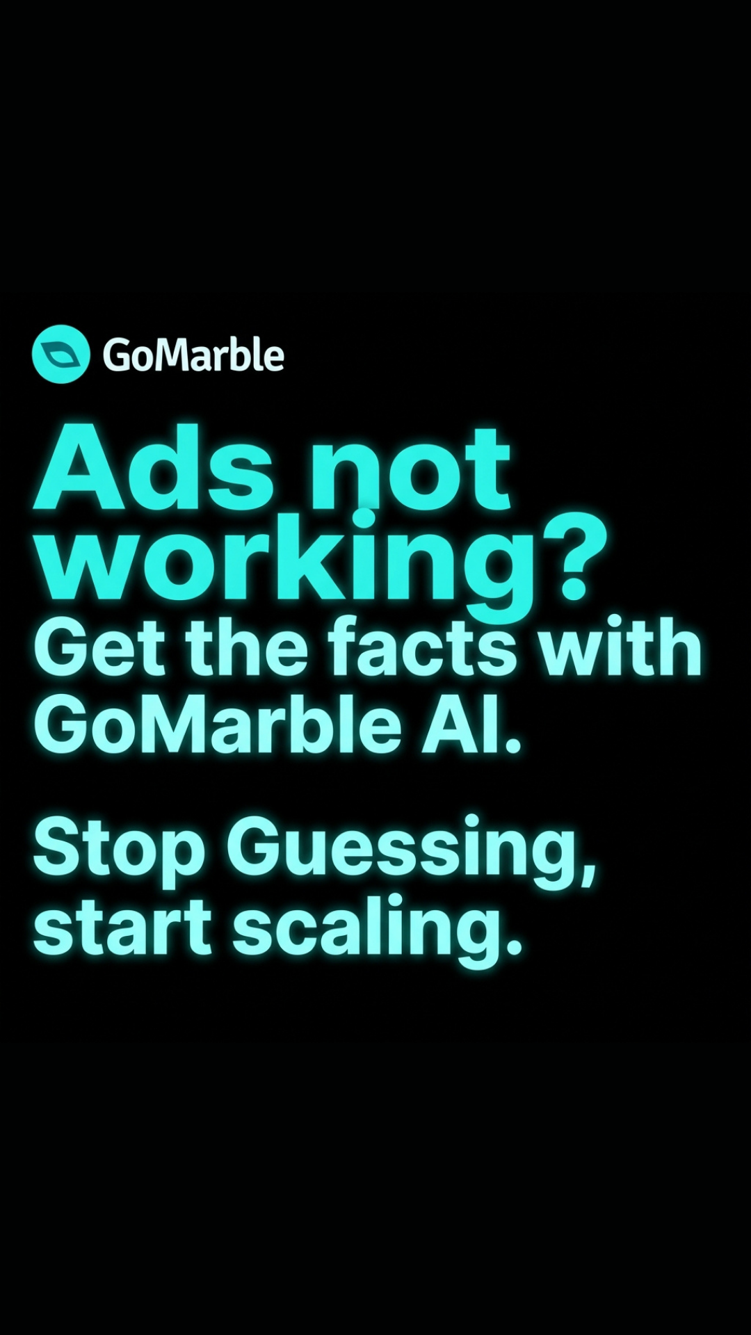 GoMarble.AI Facebook ad