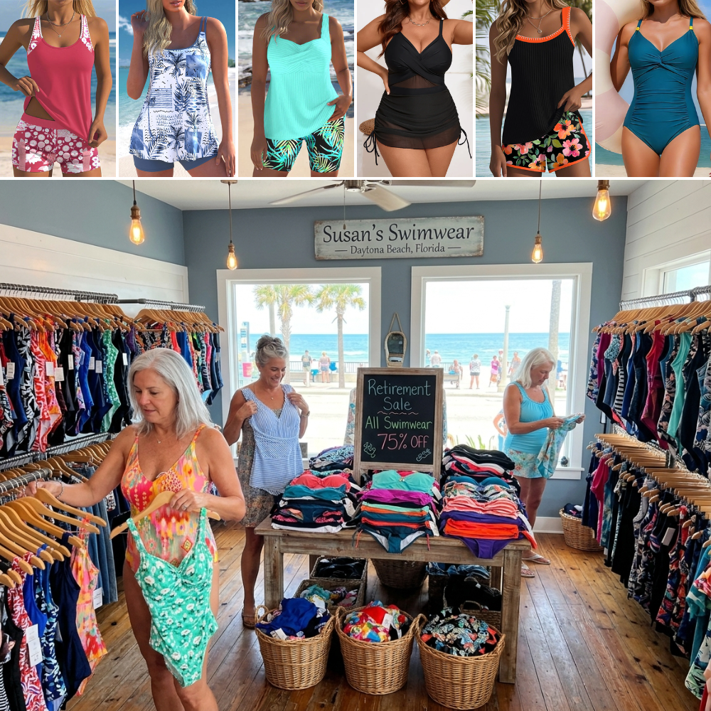 Susan Simmons Facebook ad: Susan's Swimwear Is Closing After 11 Years