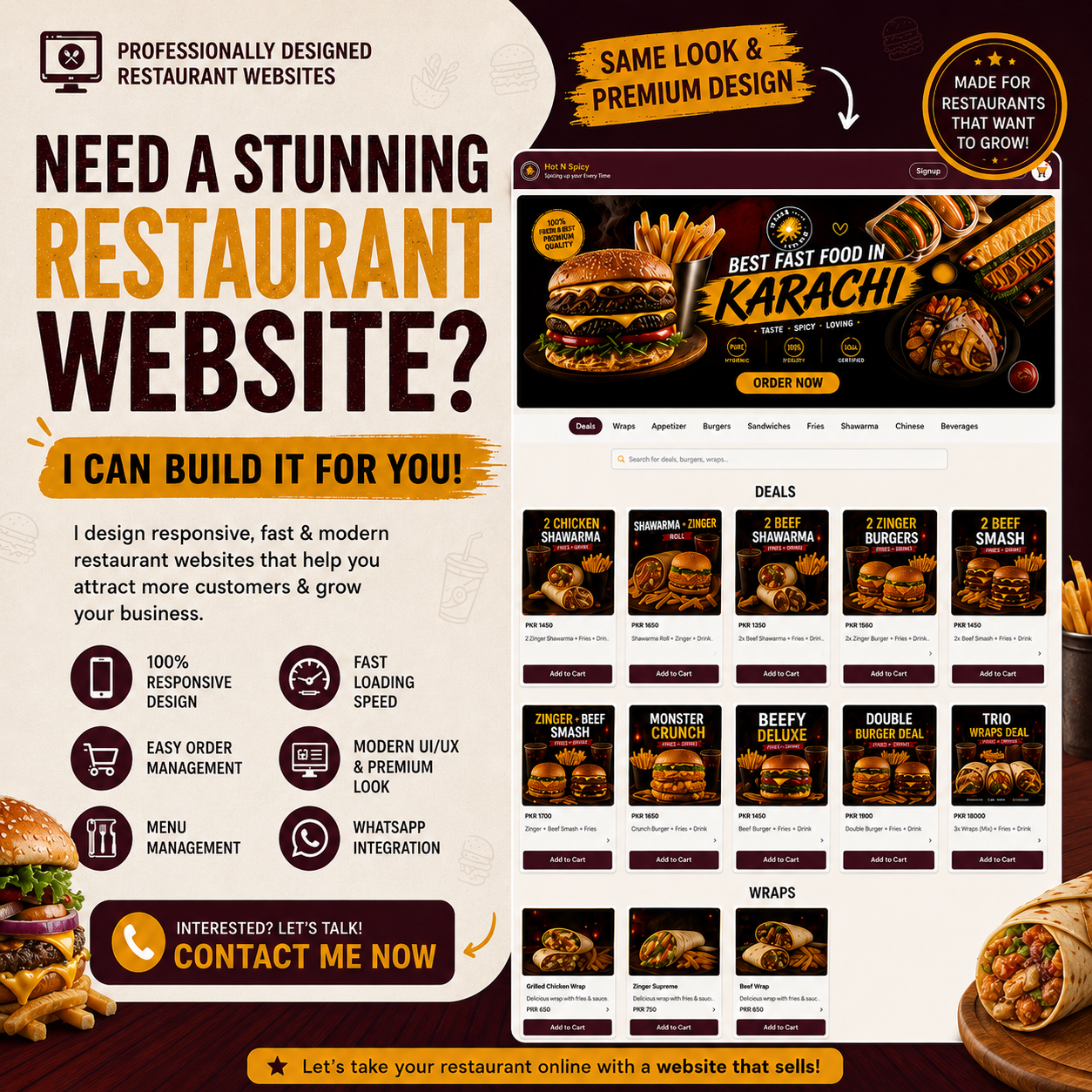 Rankify Facebook ad: Website Starting From Rs. 19,999