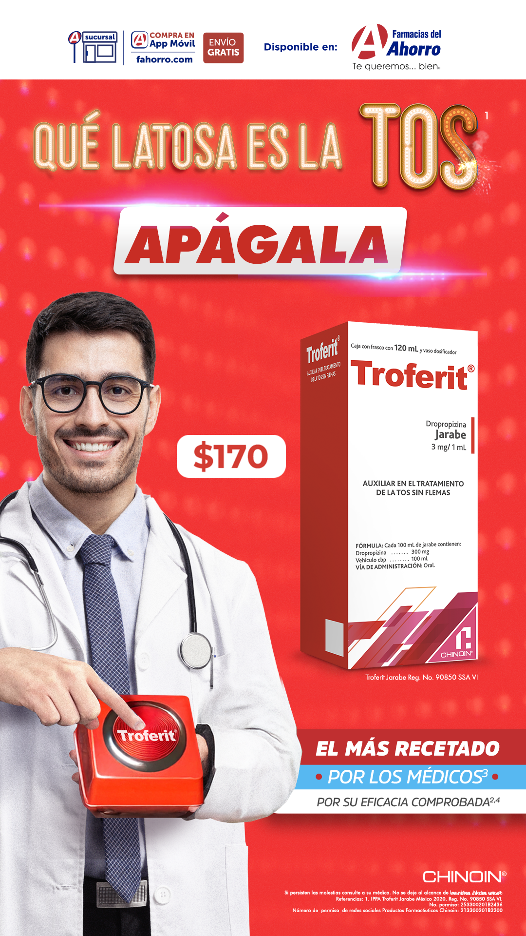Chinoin Productos Farmacéuticos Facebook ad from Jul 8, 2026