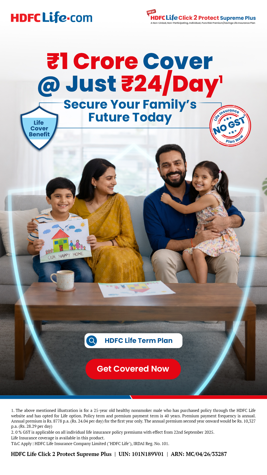 HDFC Life Facebook ad