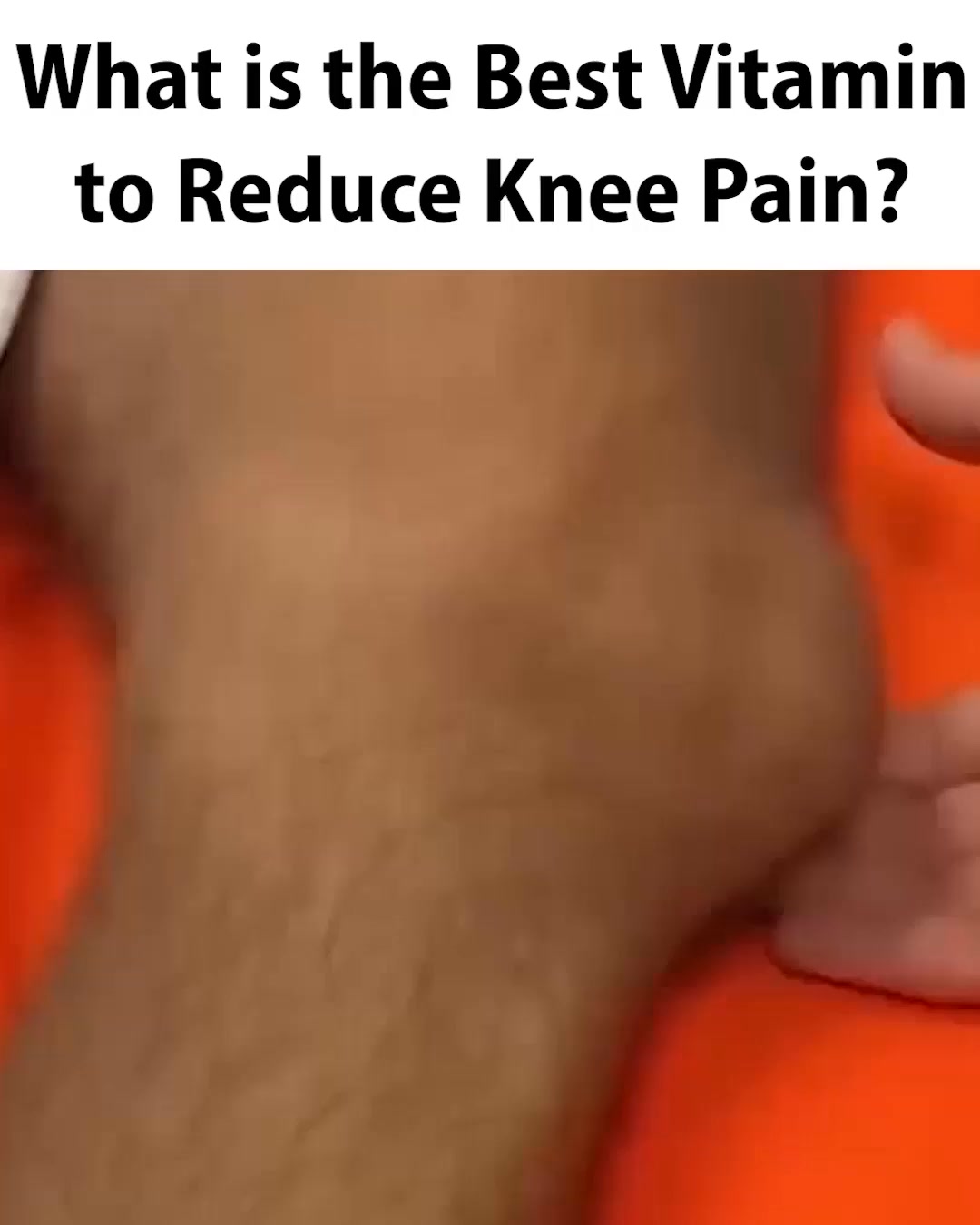 Kathy Miller Facebook ad: best vitamin to reduce bone-on-bone knee pain?