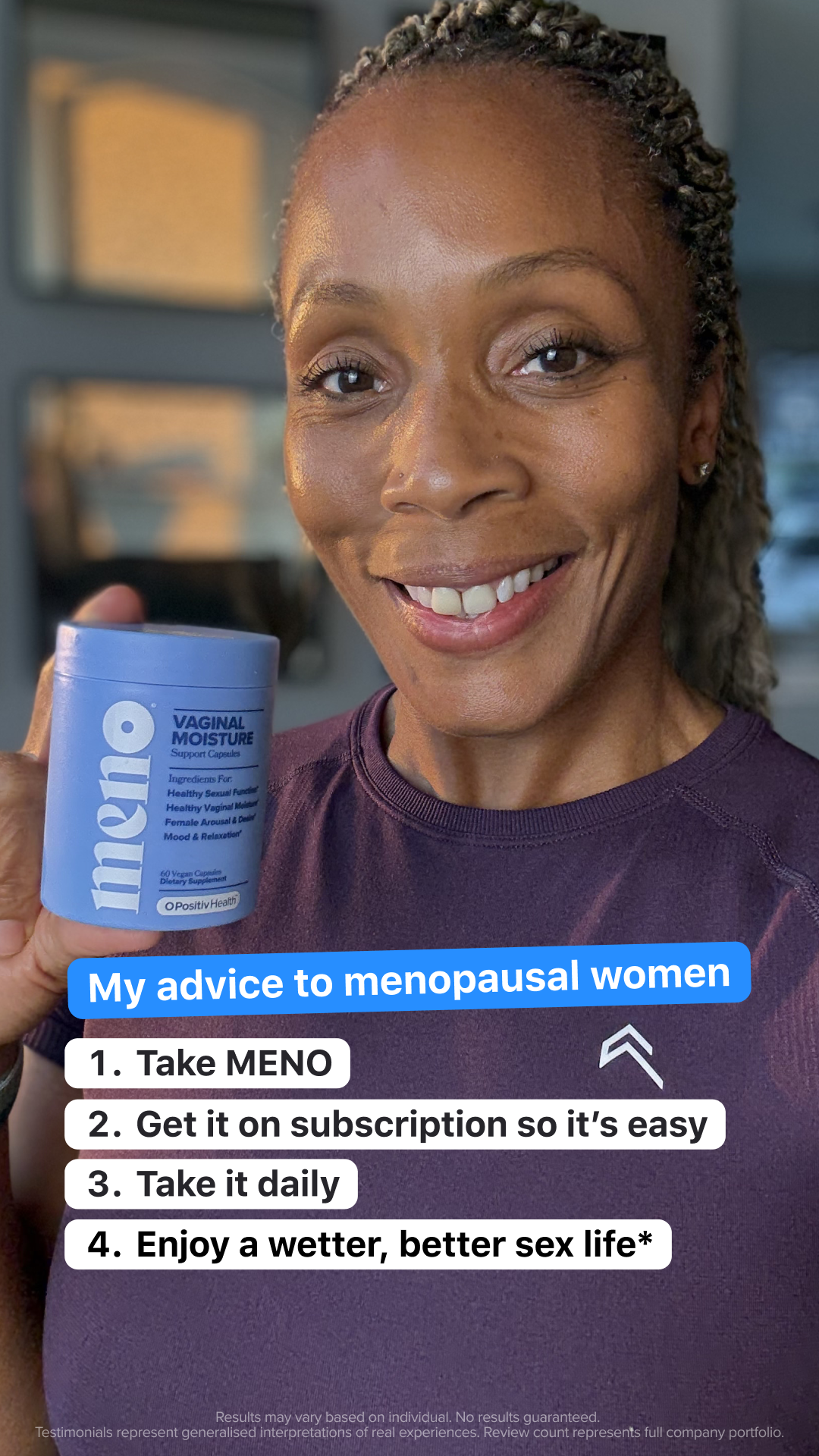 MENO Vitamins Facebook ad