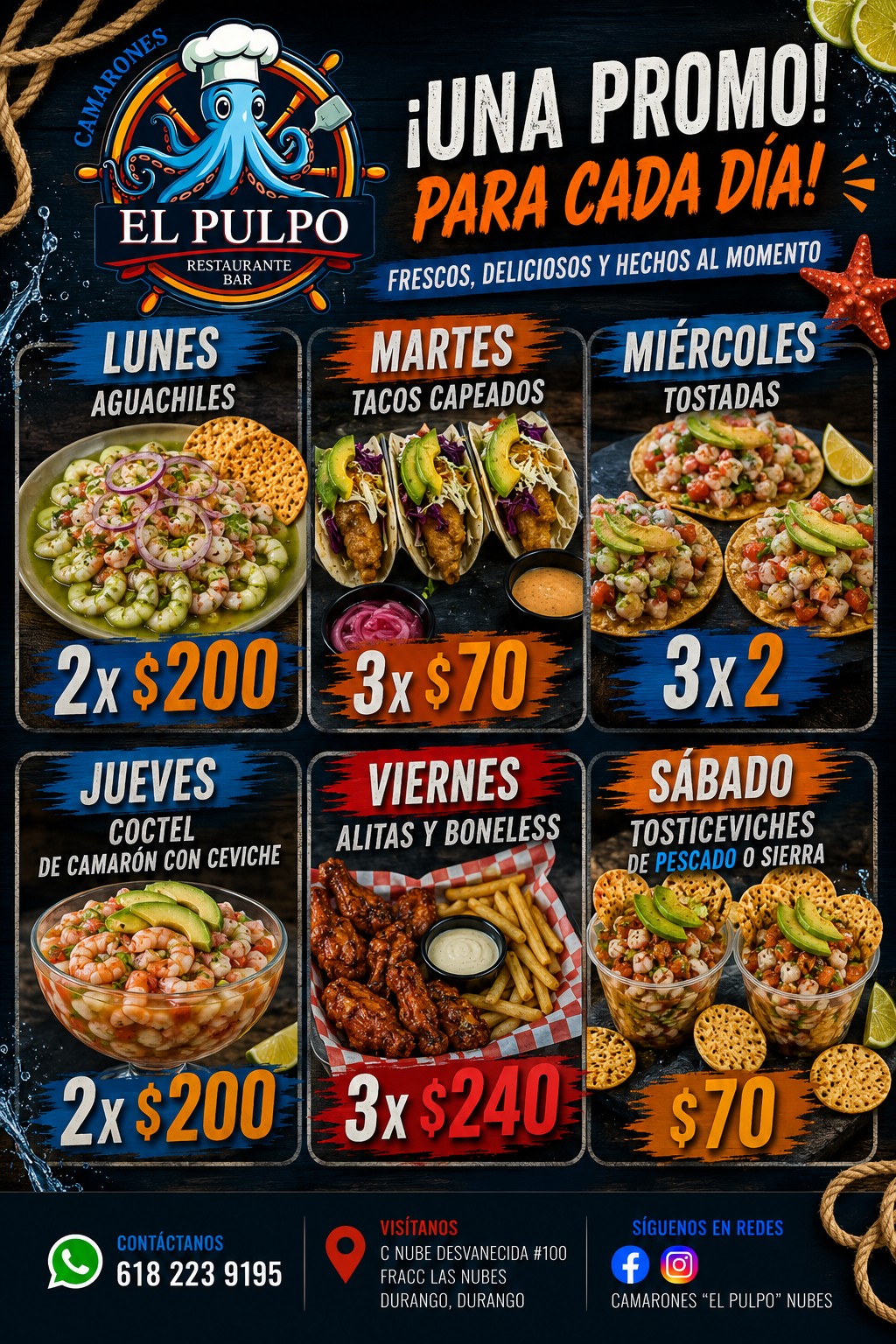 Camarones El Pulpo Nubes Facebook ad: Camarones El Pulpo Nubes