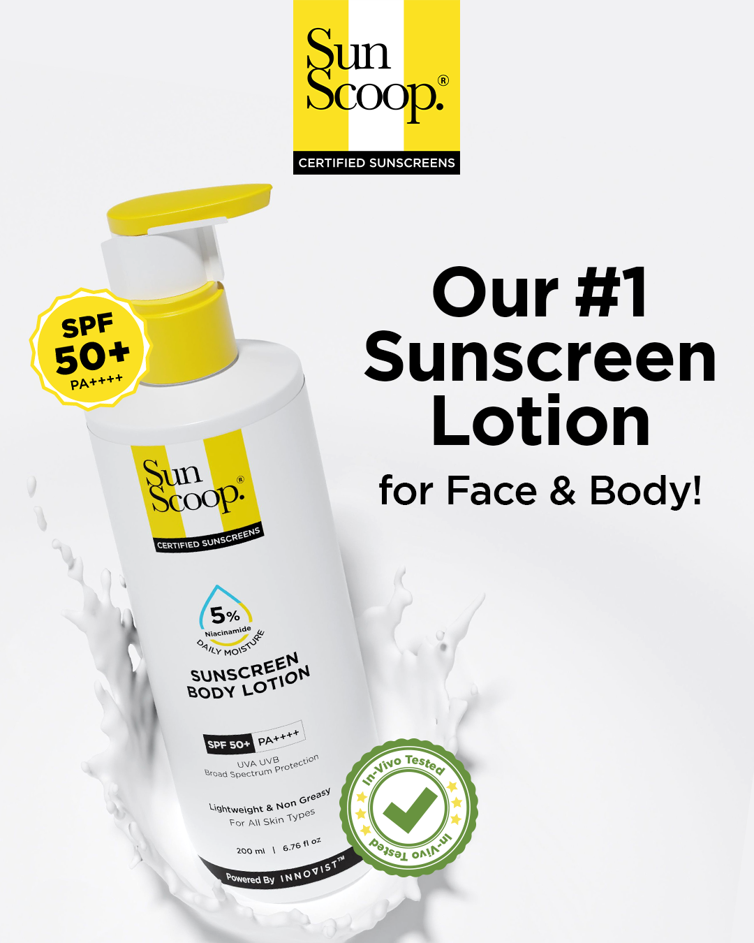 Sunscoop SPF Facebook ad