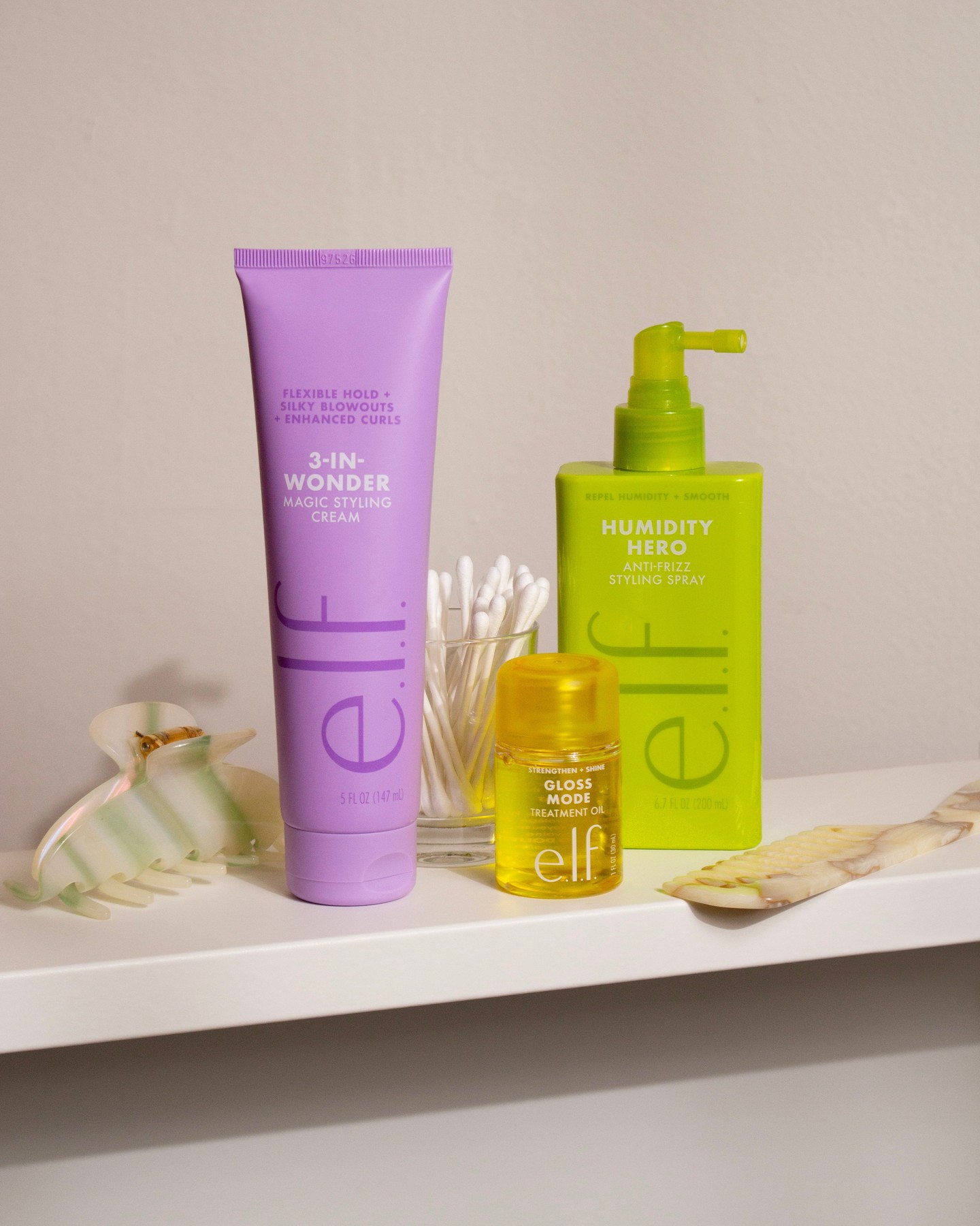 elf HAIR Facebook ad: e.l.f.'s Haircare Collection for Every Hair Type | e.l.f…