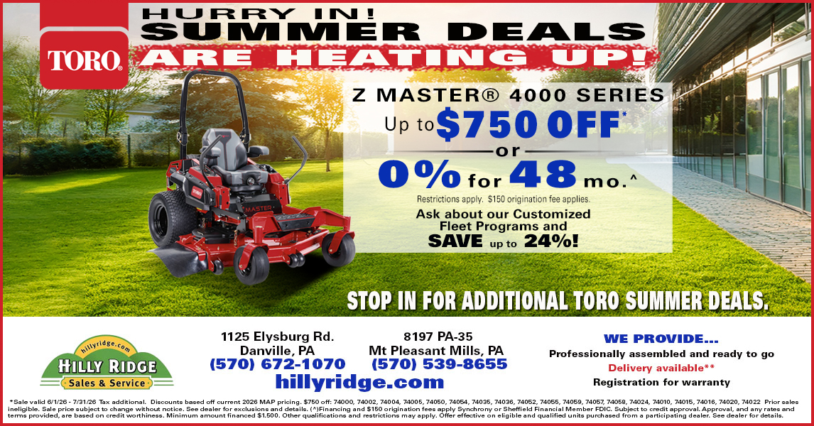 Hilly Ridge Sales & Service Facebook ad from May 31, 2026