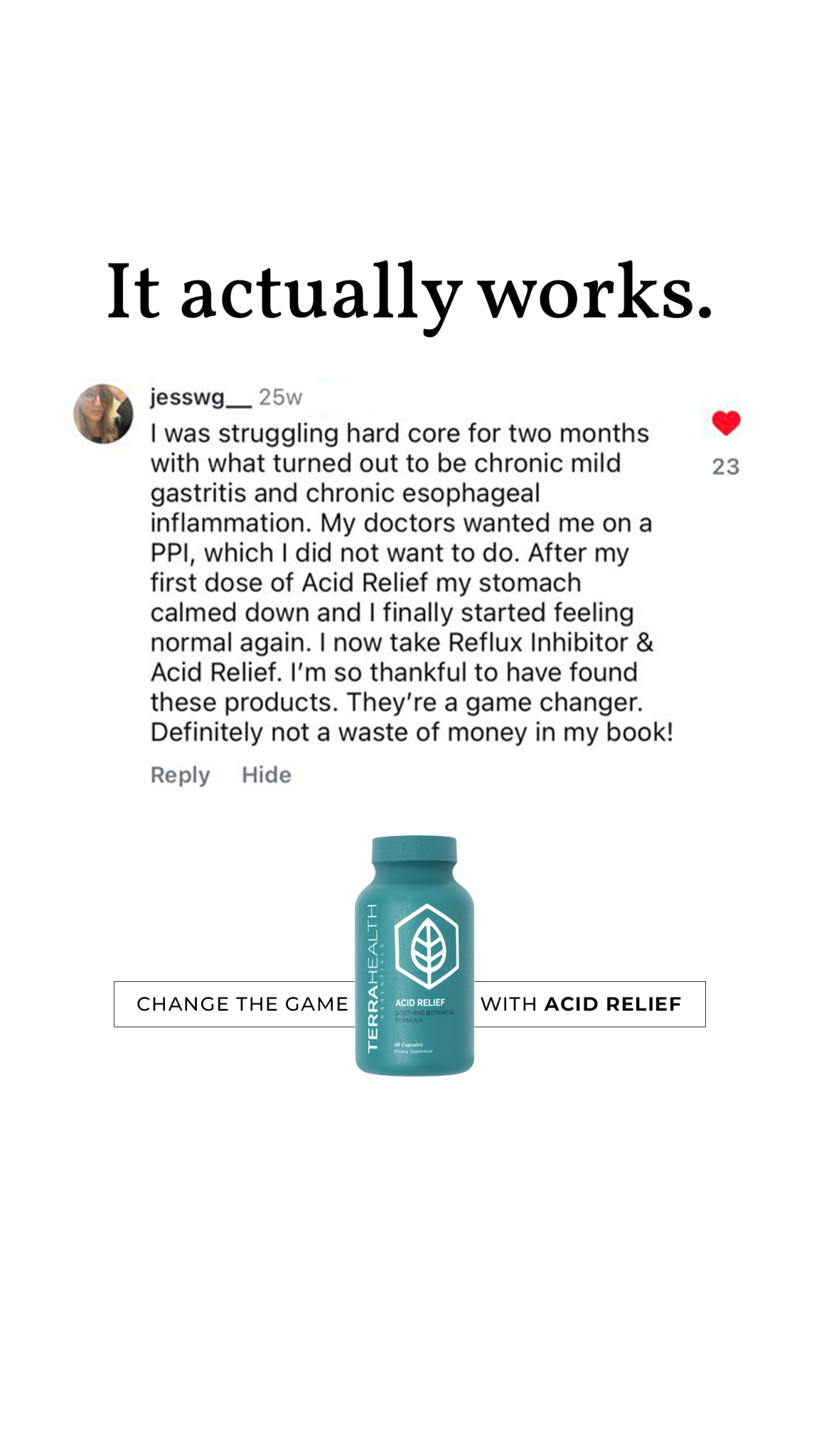 Terra Health Essentials Facebook ad