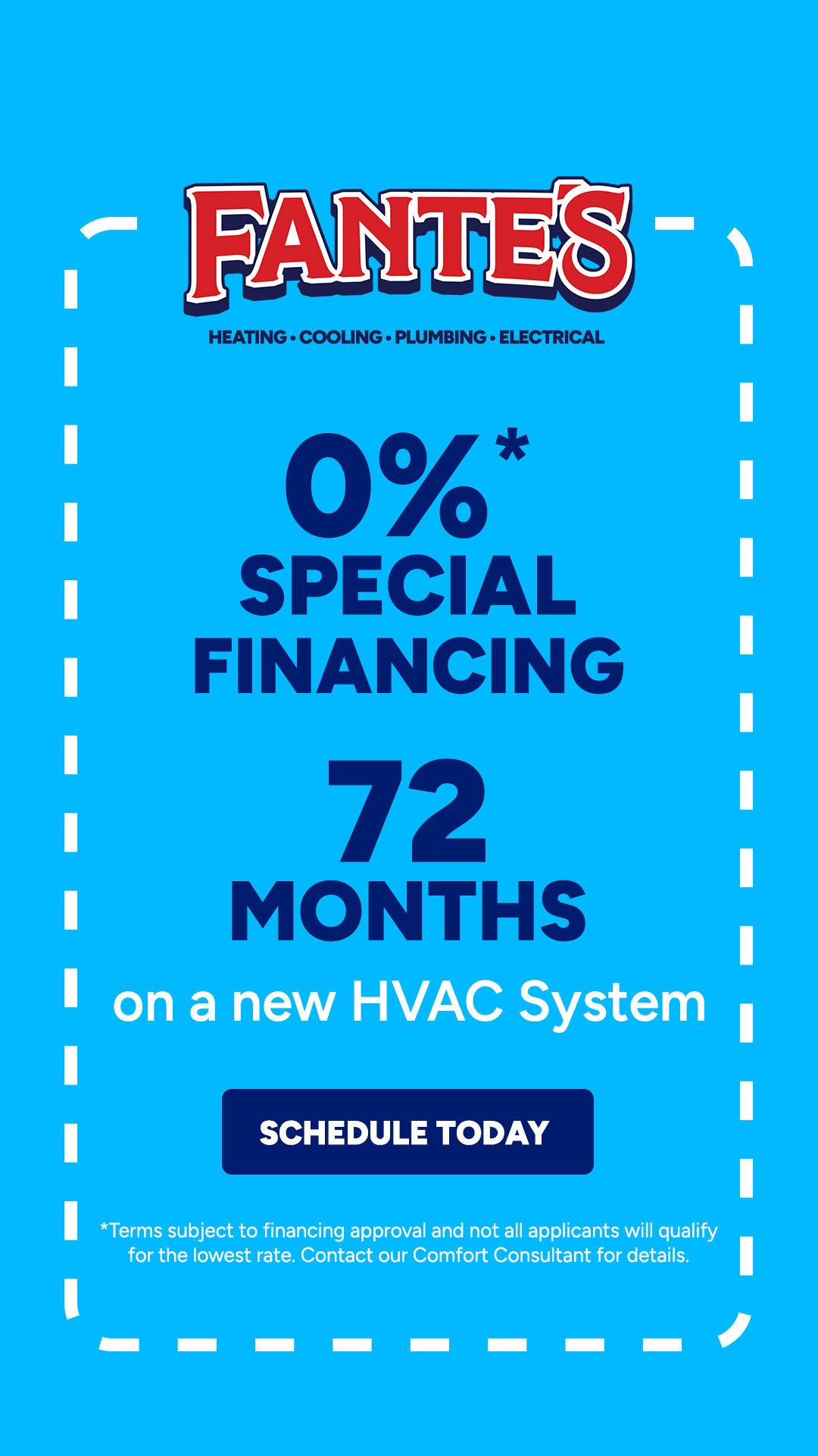 Fante's Home Services Facebook ad
