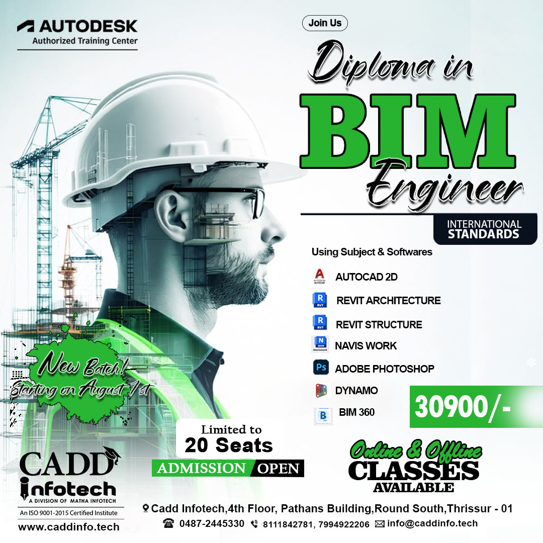 CADD Infotech Facebook ad: Diploma In BIM Engineer