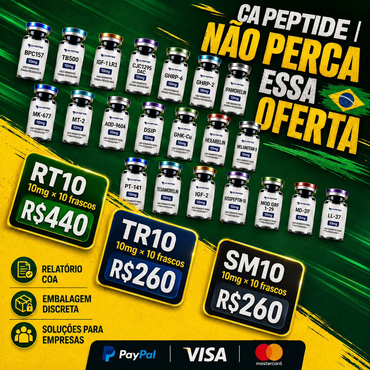 Louise Grocutt Buddug Mari Howells Facebook ad: Peptídeos Direto da Fábrica, Sem Margem de Lucro
