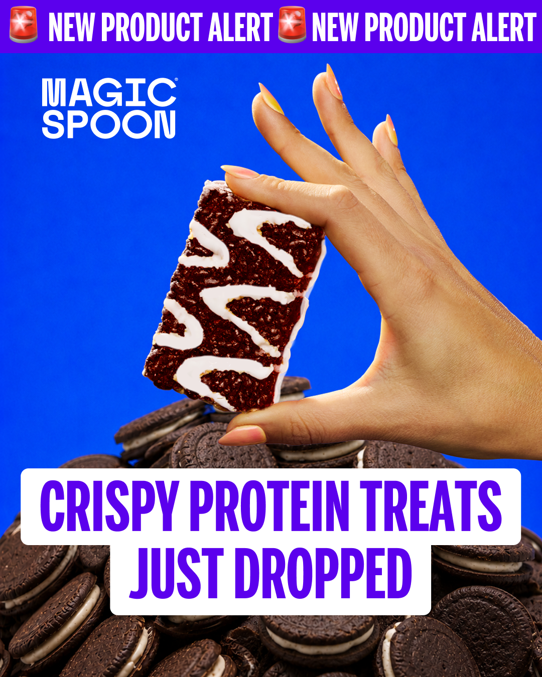 Magic Spoon Cereal Facebook ad: Limited Edition: Cookies & Cream + Cookie Dough