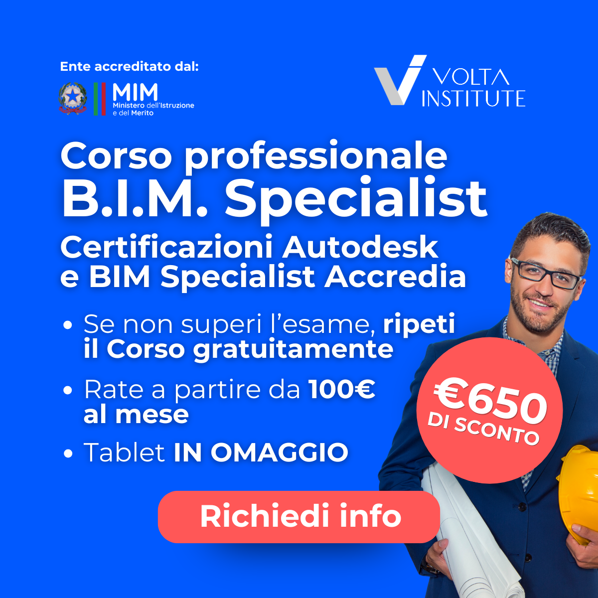 Volta Institute - Formazione Professionale Facebook ad: Scopri il Corso per BIM Specialist