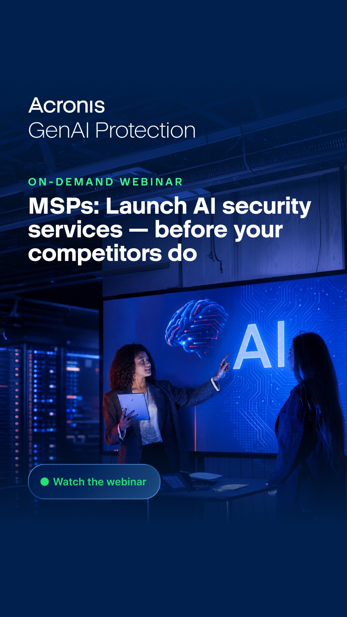 Acronis Facebook ad