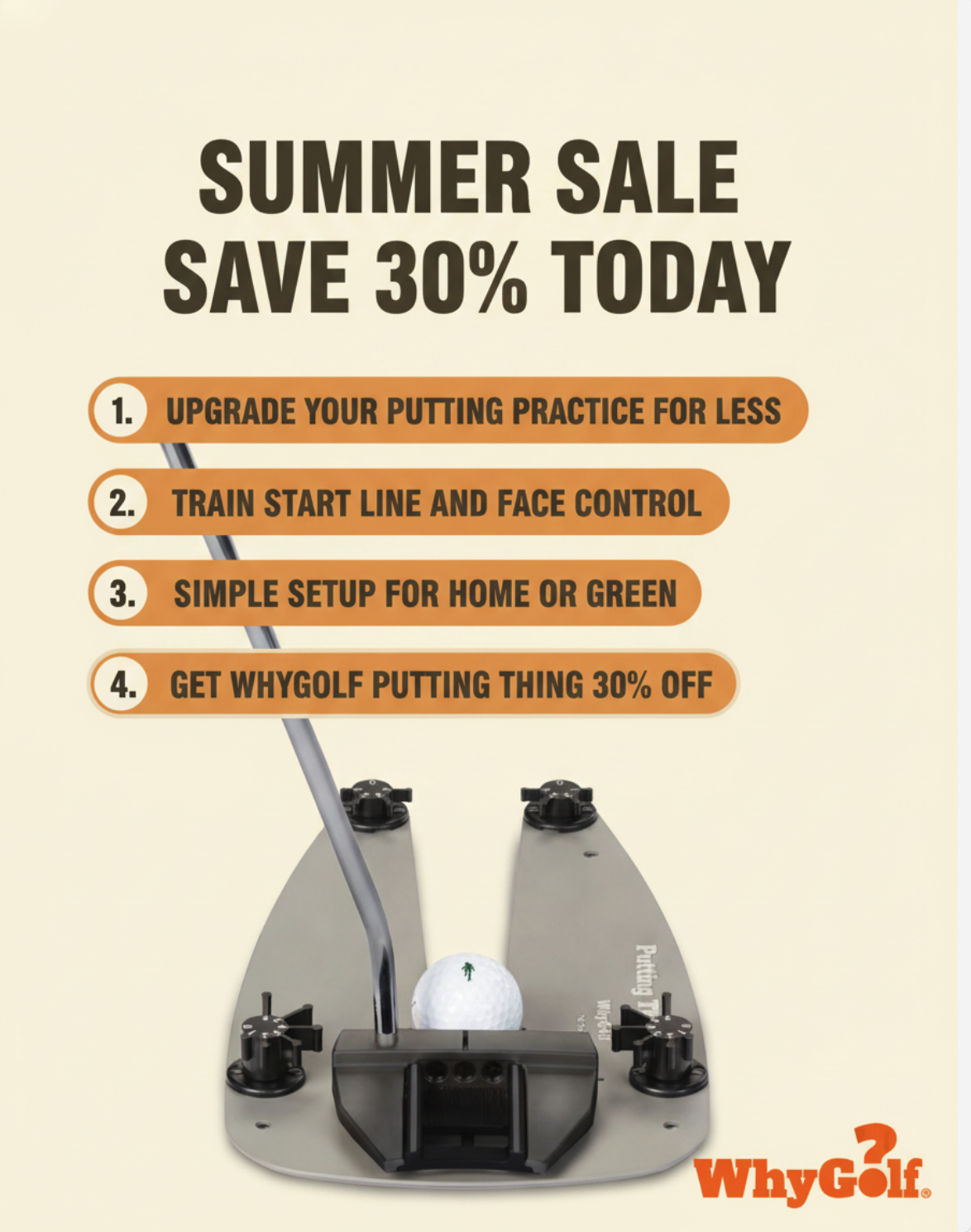 WhyGolf Facebook ad