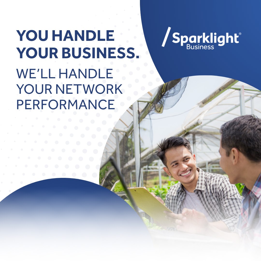 Sparklight Business Facebook ad: You grow the business.