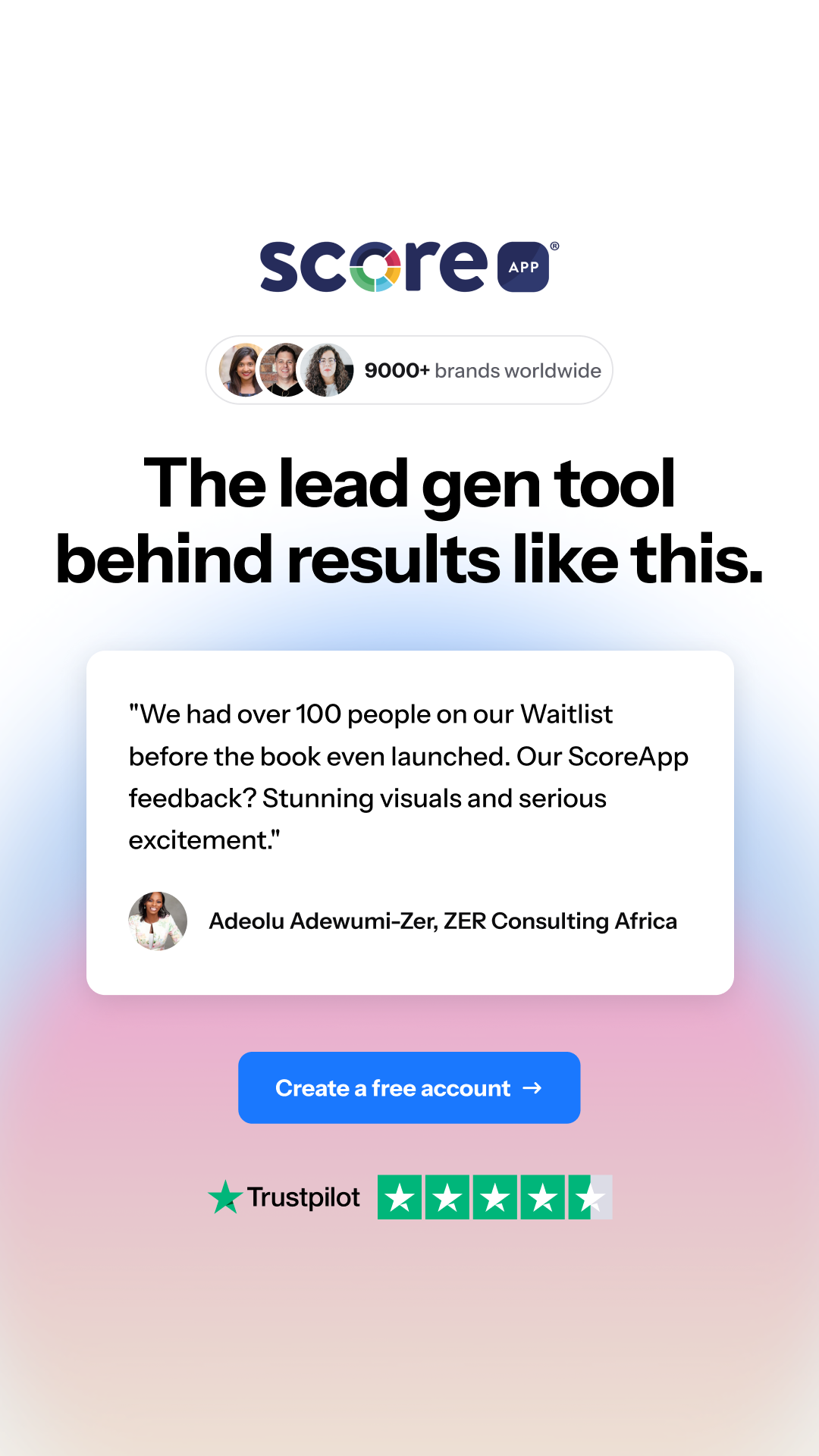 ScoreApp Facebook ad