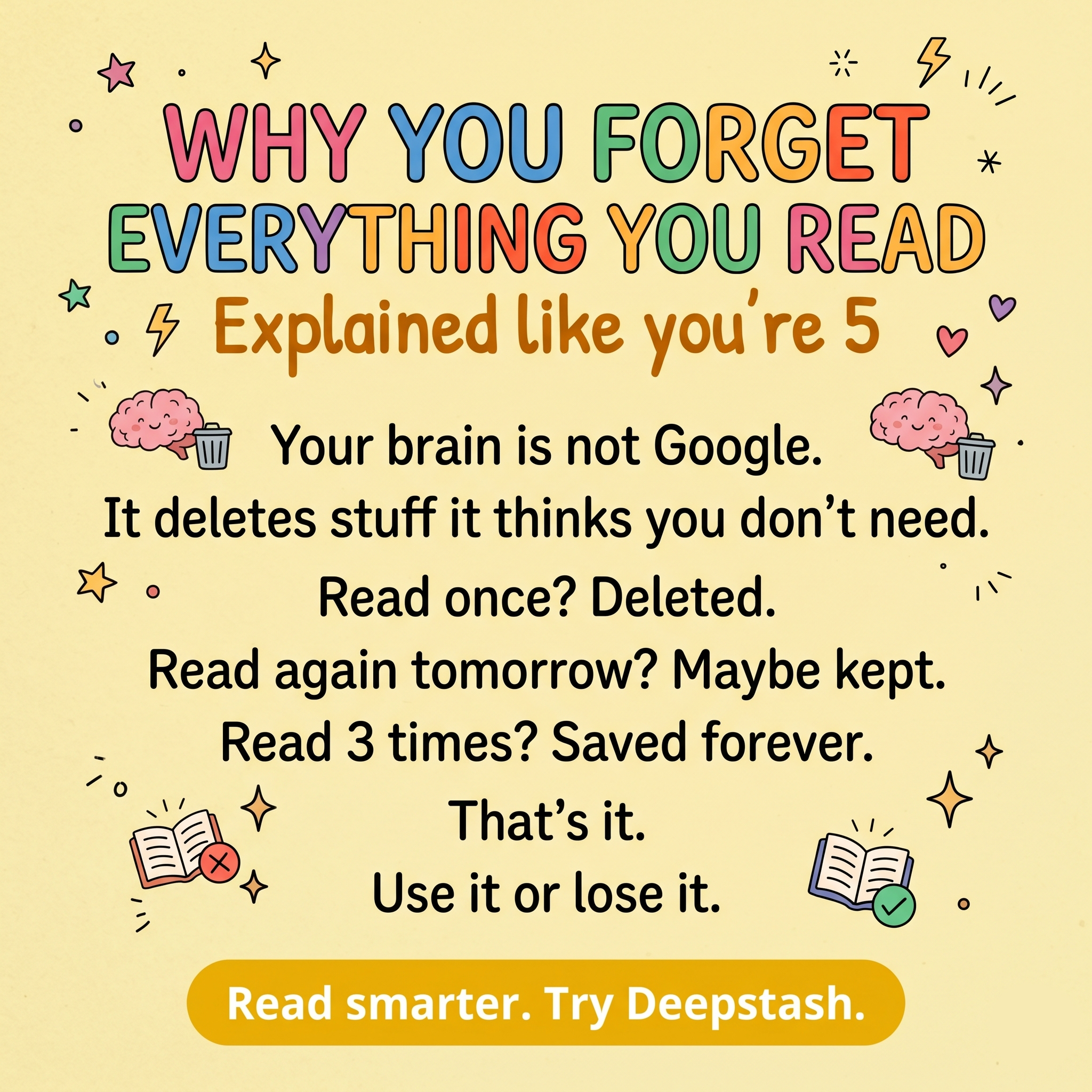 Deepstash Facebook ad
