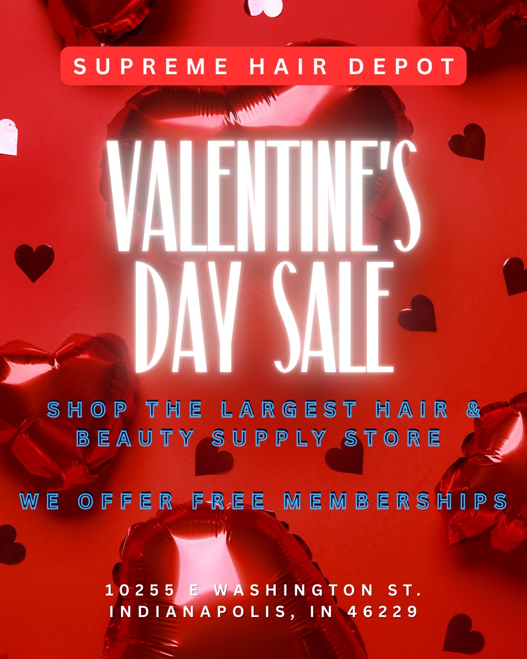 Supreme Hair Depot Facebook ad