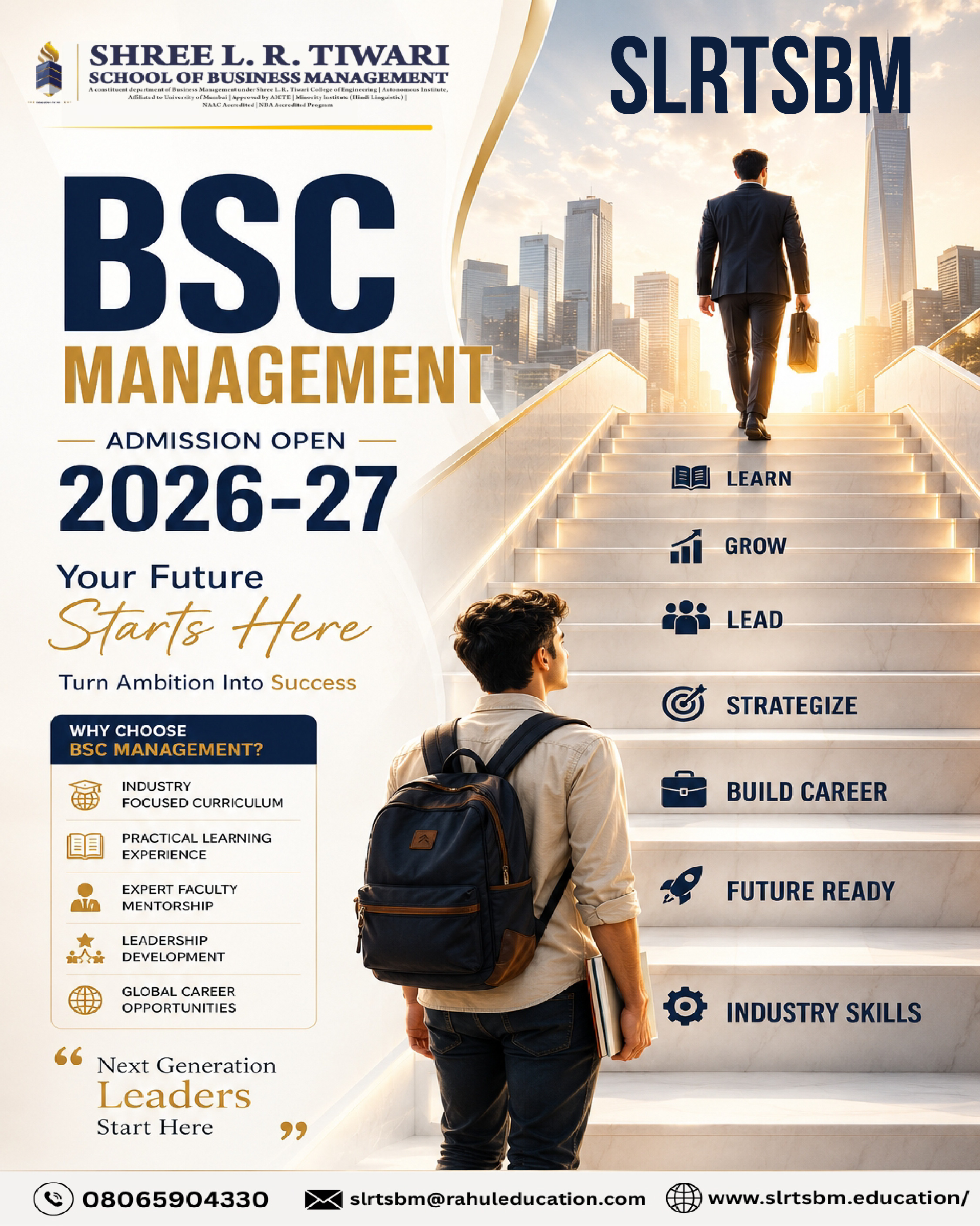L. R. Tiwari School of Business Management Facebook ad: Admissions Open 2026-27