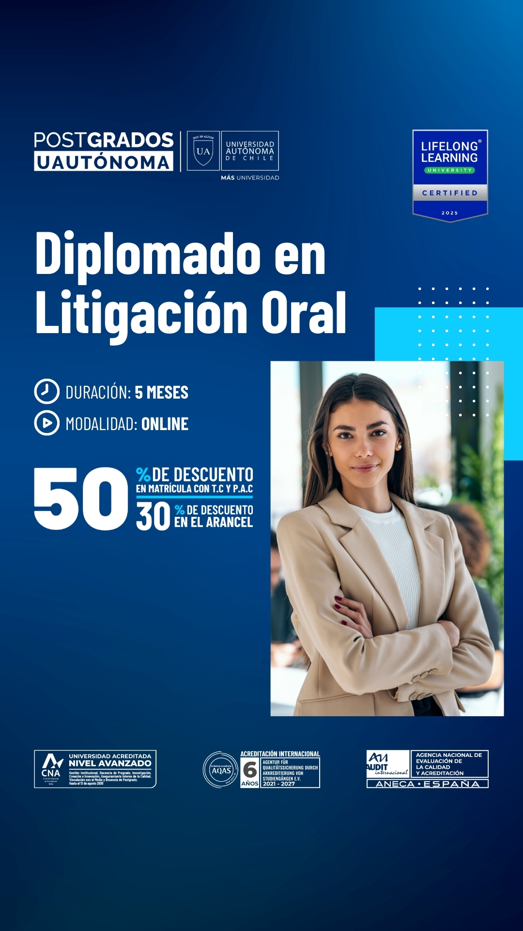 Postgrados y Educación Continua Universidad Autónoma de Chile Facebook ad
