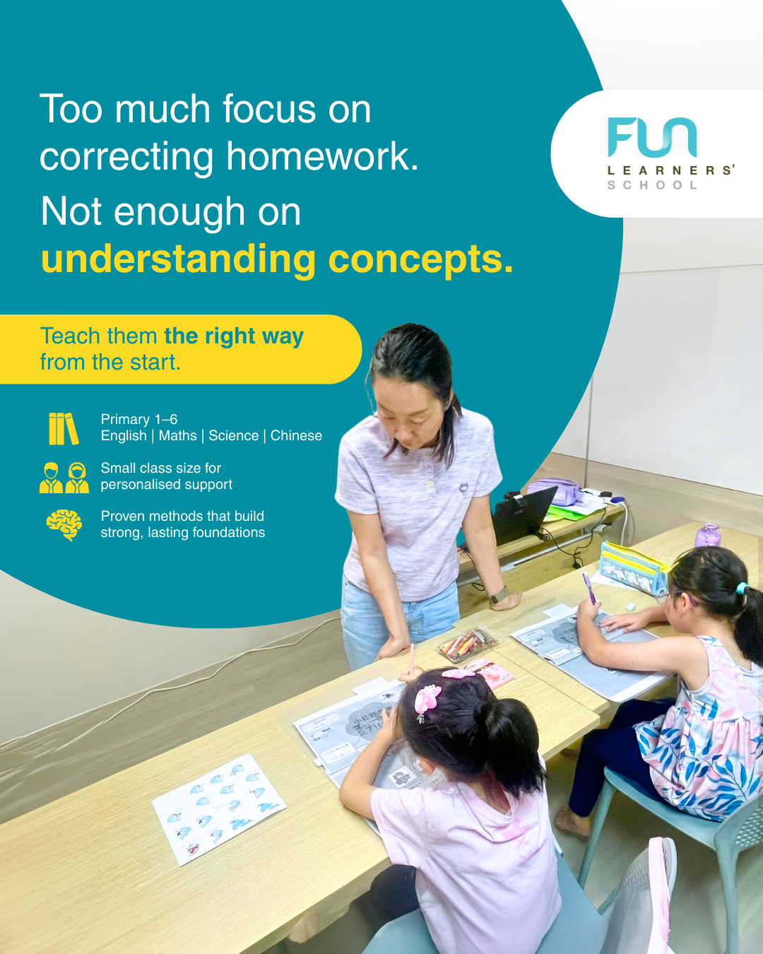 Fun Learners' School - Tampines Facebook ad: 2026 Enrolment Now Open