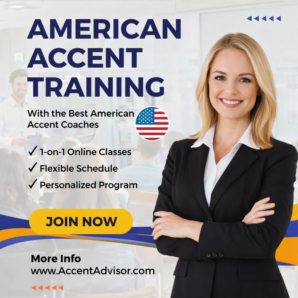 Accent Advisor - American Pronunciation Facebook ad