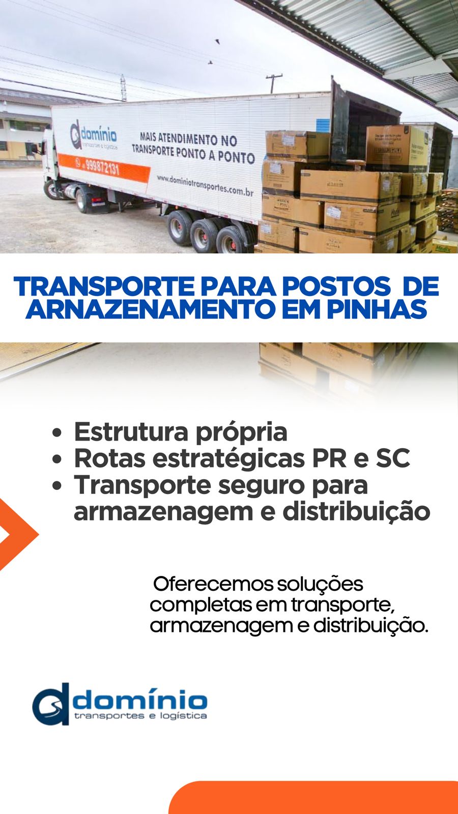 Domínio Transportes Facebook ad from Mar 30, 2026