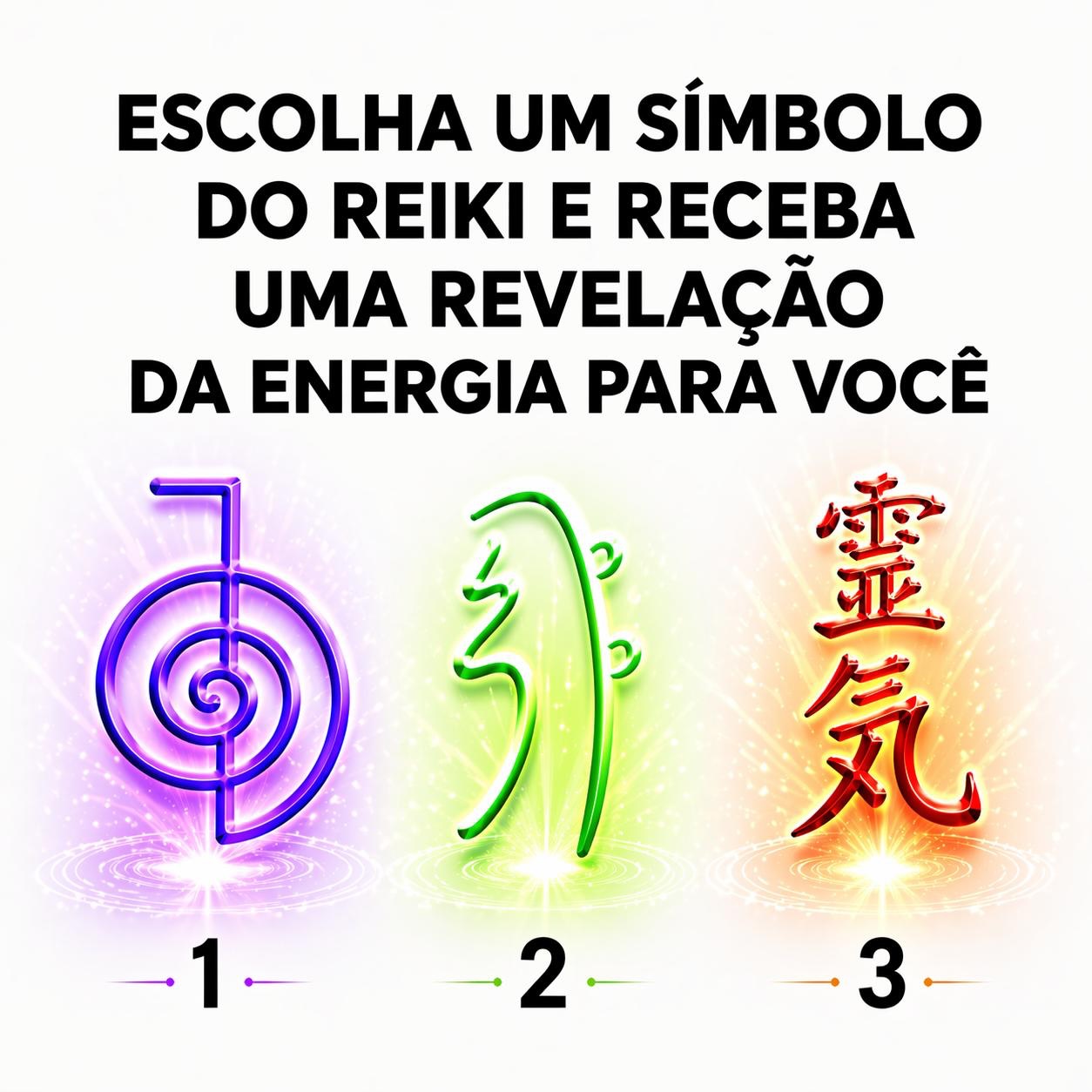 Seja a Sua Cura Facebook ad: Escolha um símbolo do Reiki e receba uma…