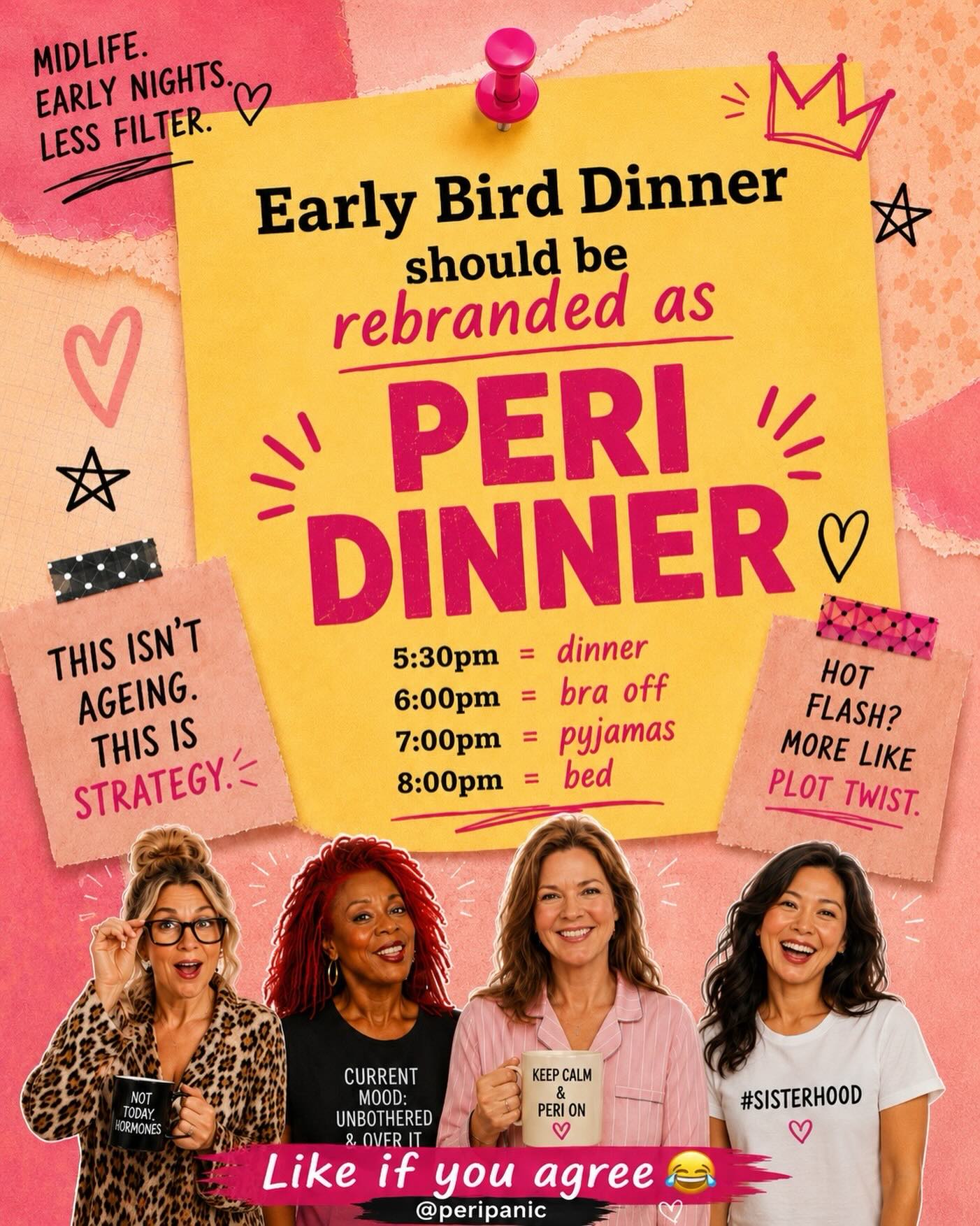 PeriPanic Facebook ad: Peri Panic | Perimenopause Explained with Humour, Clarity…