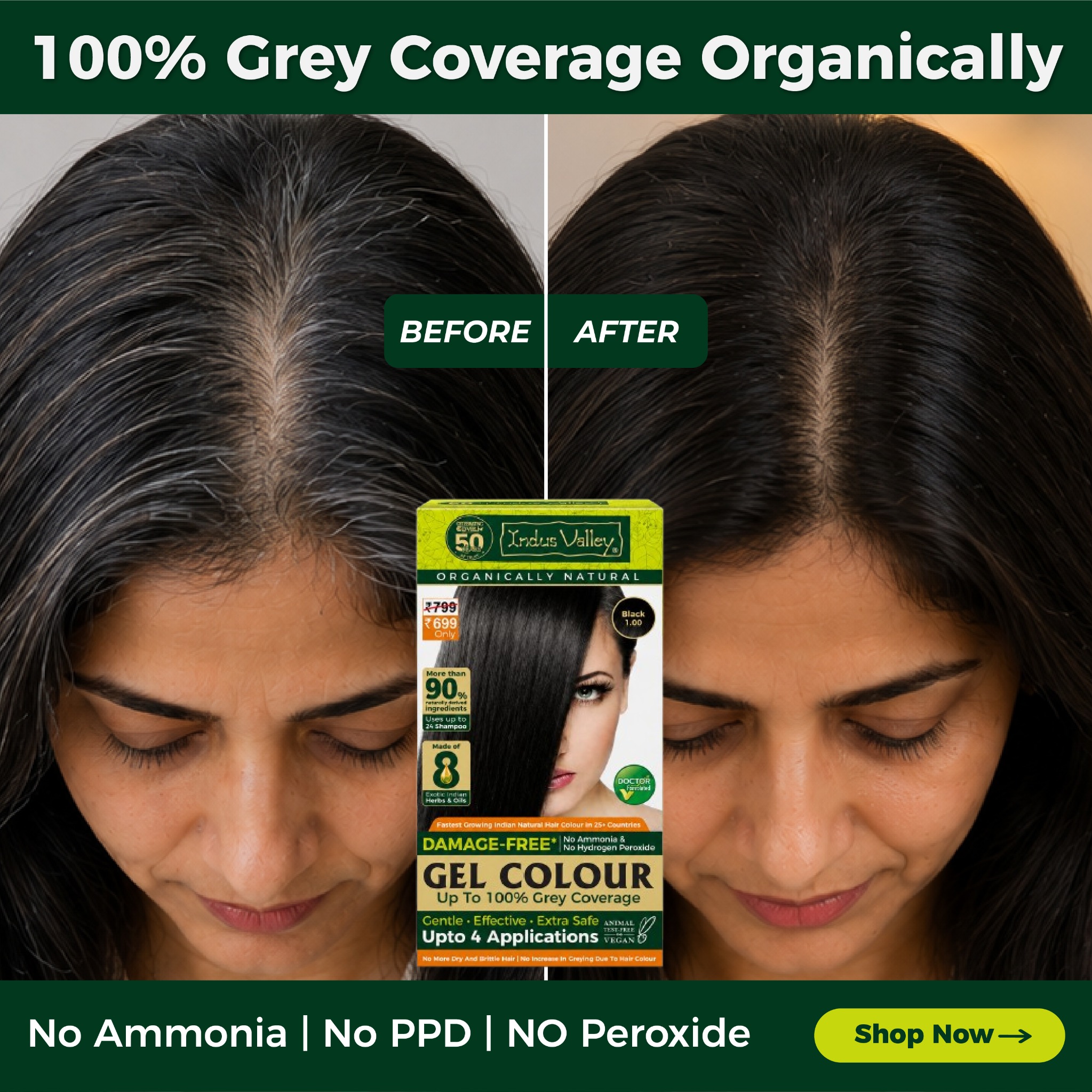 Indus Valley Organic Beauty Facebook ad